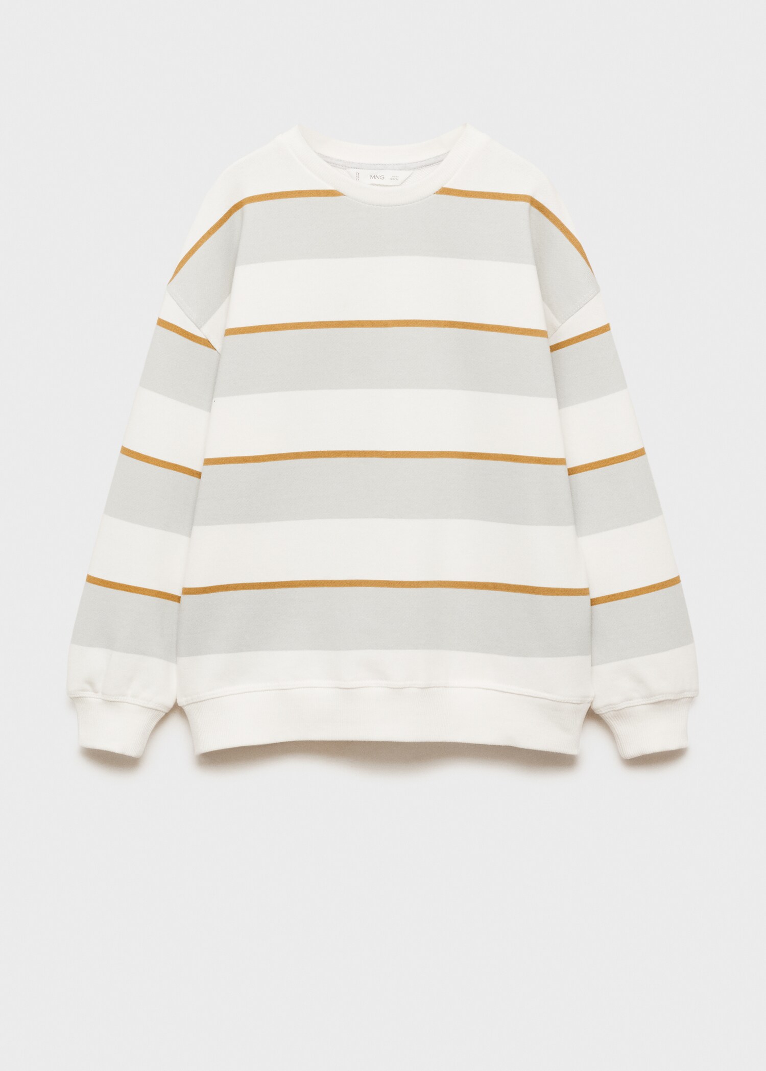 Striped cotton-blend sweatshirt - Article without model