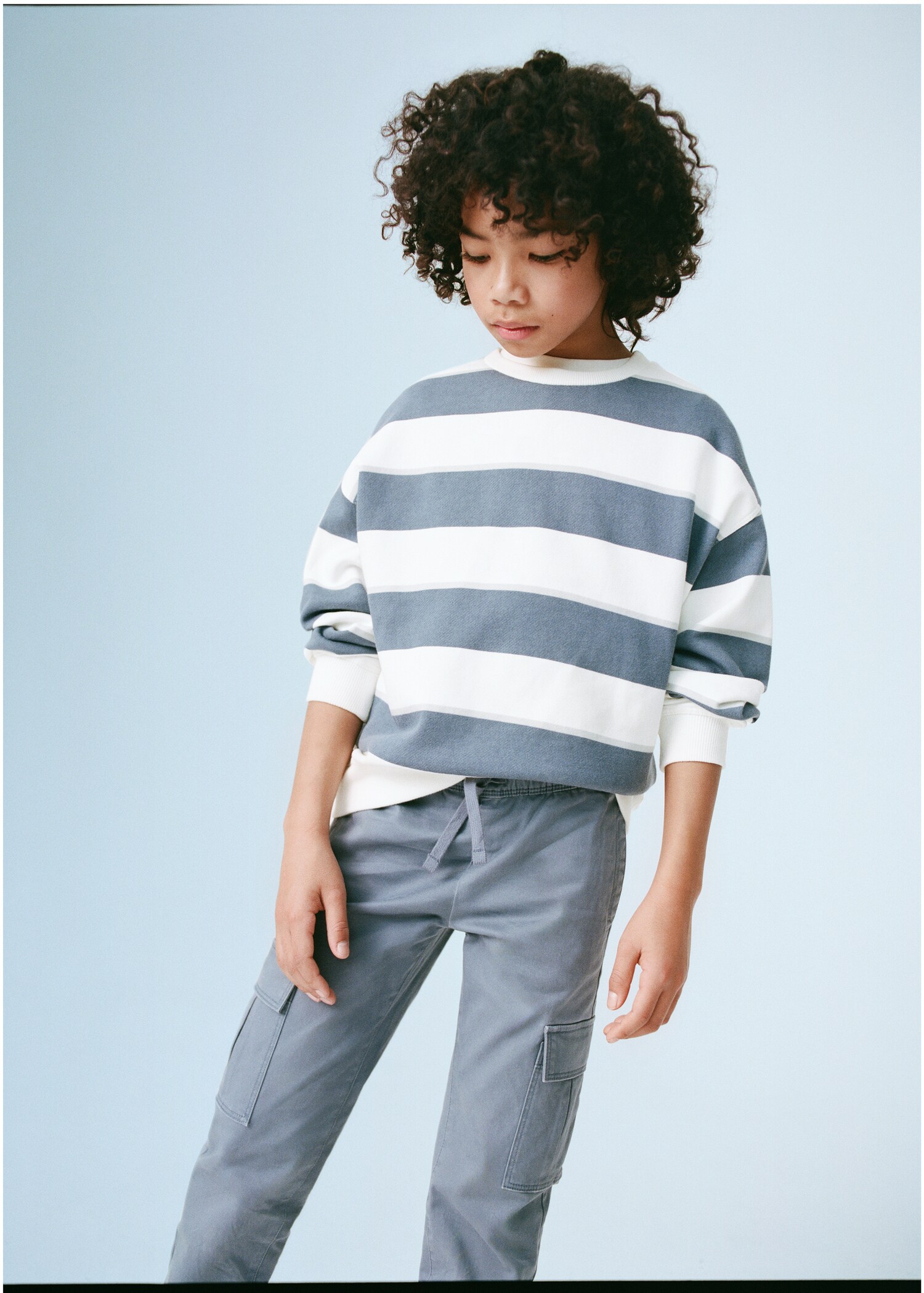 Striped cotton-blend sweatshirt - Details of the article 5