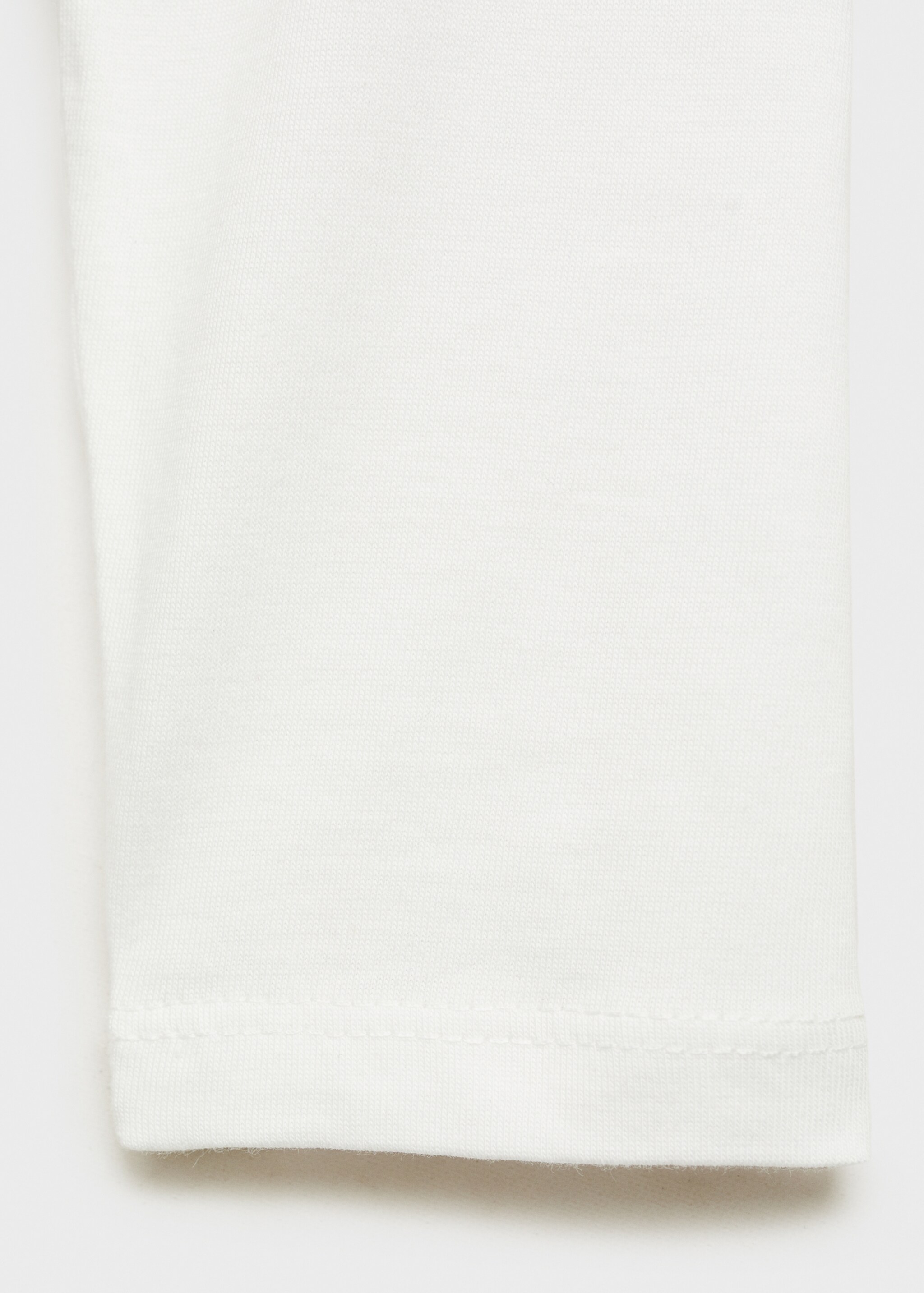 Bedrucktes Baumwoll-T-Shirt - Detail des Artikels 0, Cremeweiß. Ref: 87093640-00.