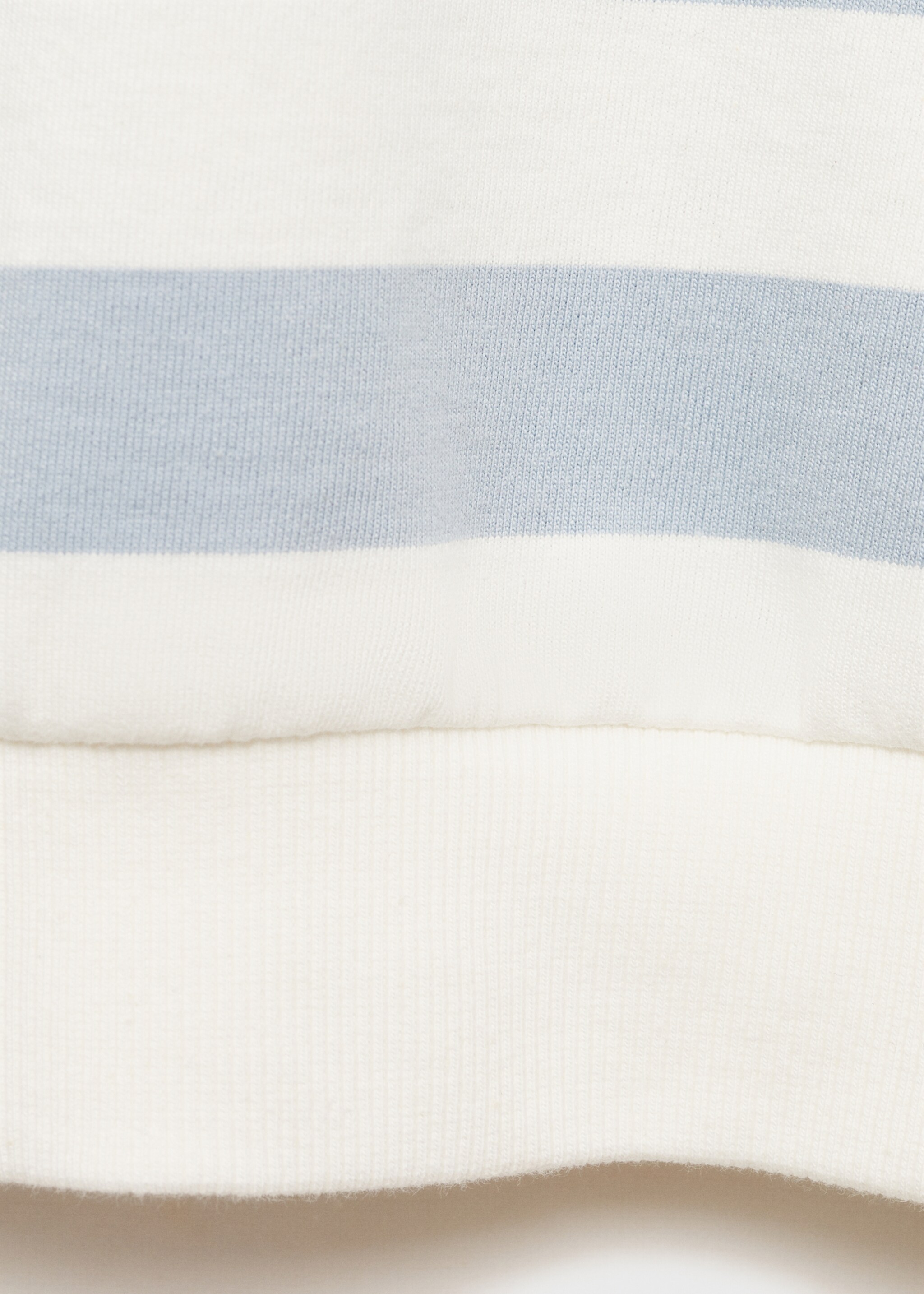Striped cotton-blend sweatshirt - Details of the article 0, Sky Blue. Ref: 87093642-00.