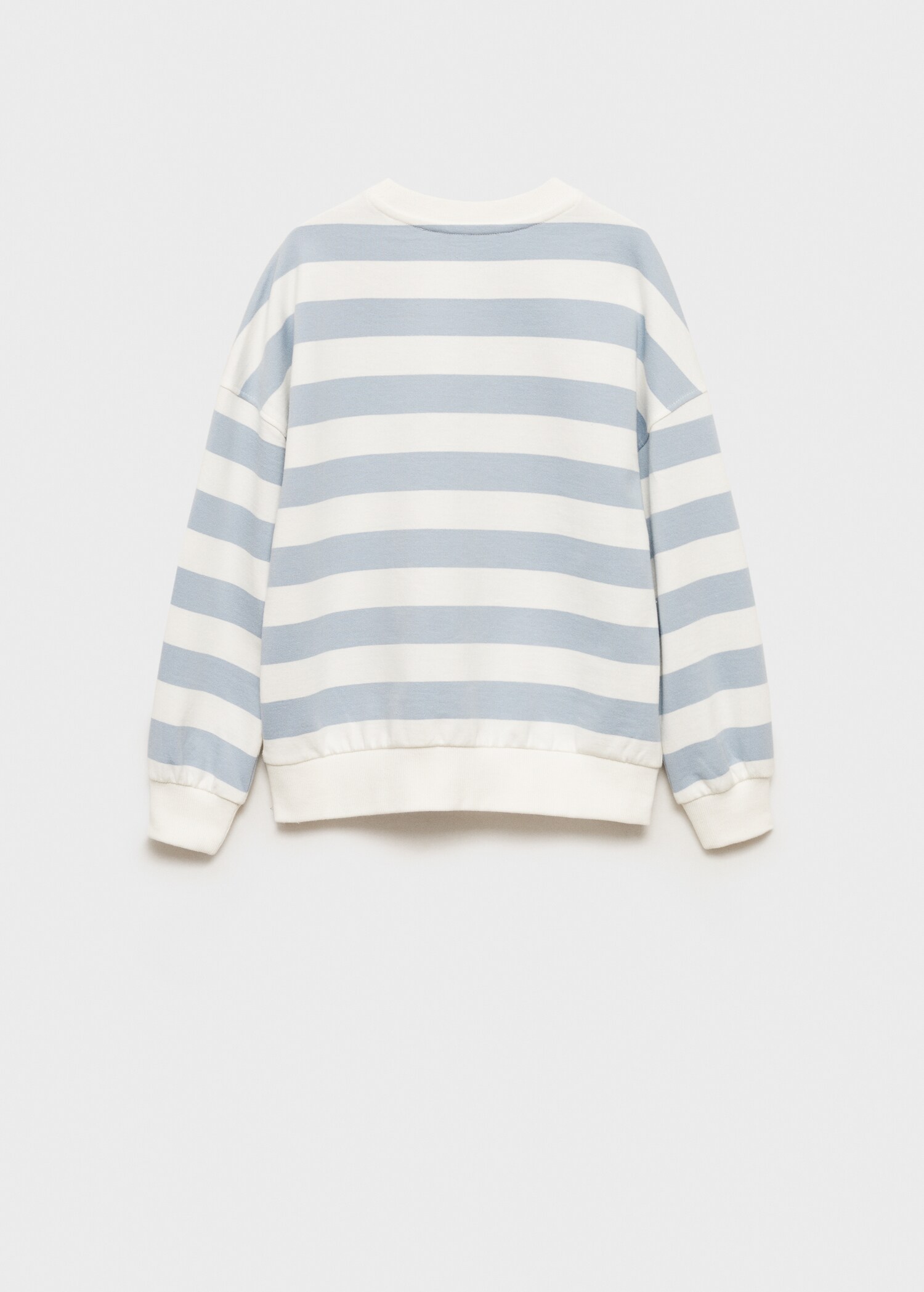 Striped cotton-blend sweatshirt - Reverse of the article
