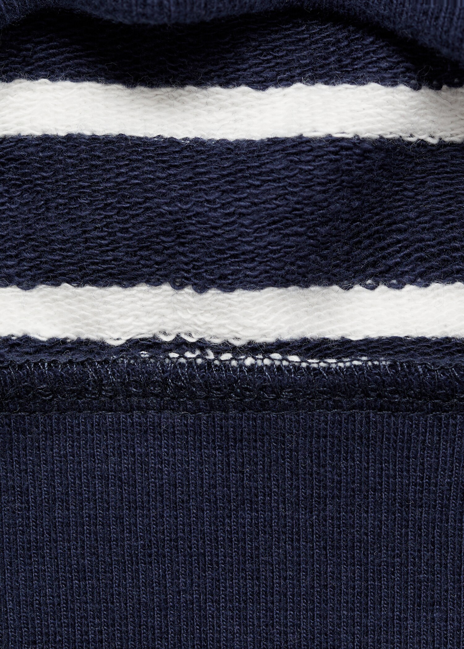 Striped cotton-blend sweatshirt - Details of the article 0
