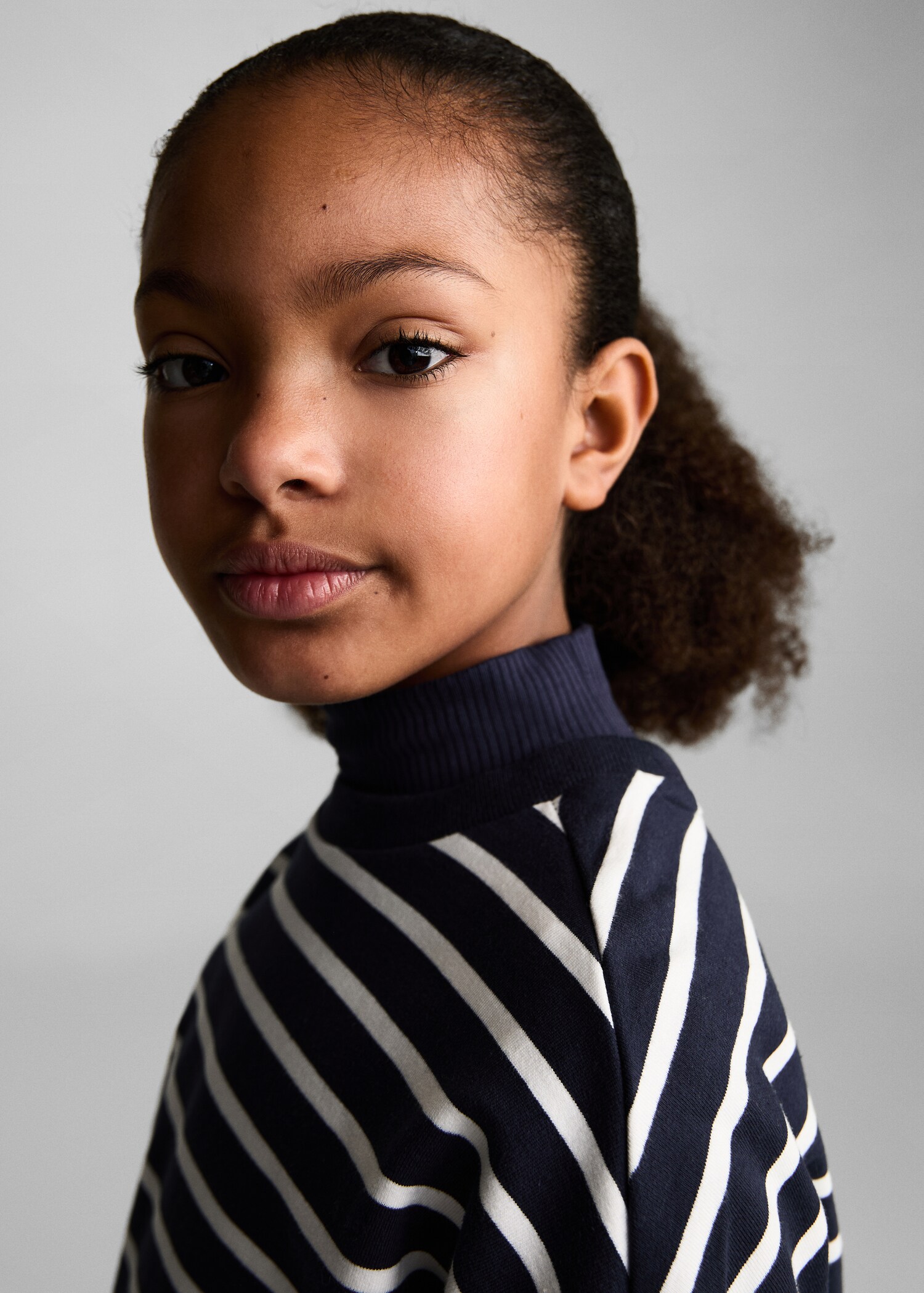 Striped cotton-blend sweatshirt - Details of the article 1