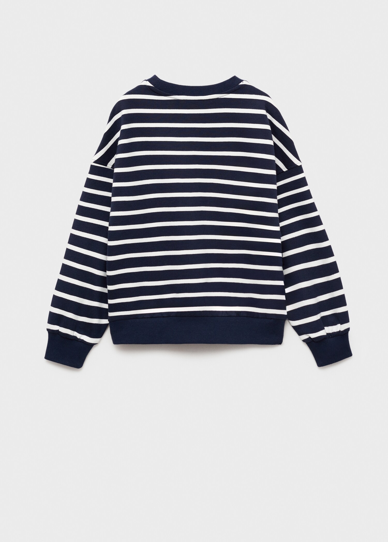 Striped cotton-blend sweatshirt - Reverse of the article