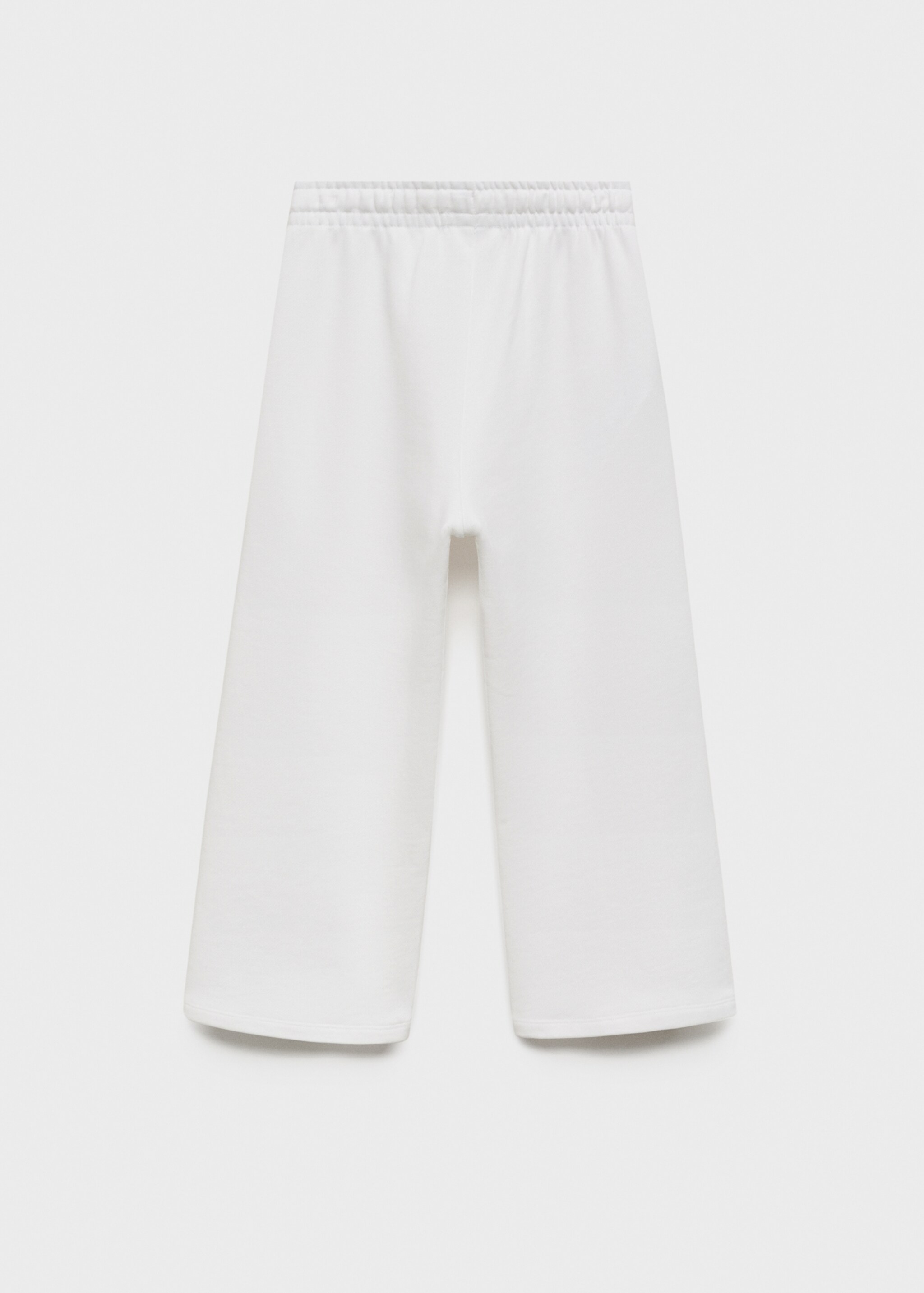 Knit jogger-style trousers - Reverse of the article, Off White. Ref: 87093645-00.