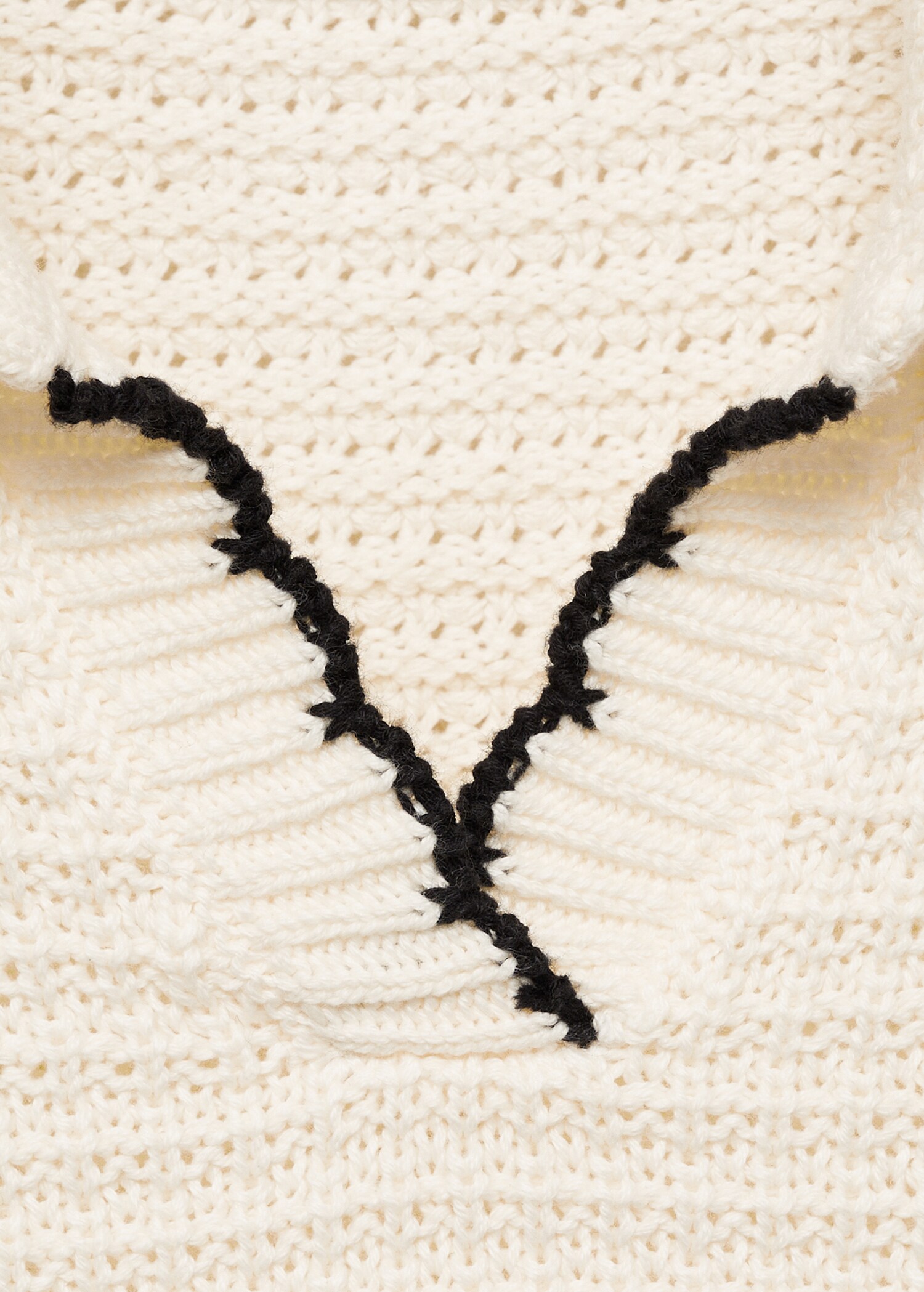 Camp-collar knit sweater - Details of the article 8