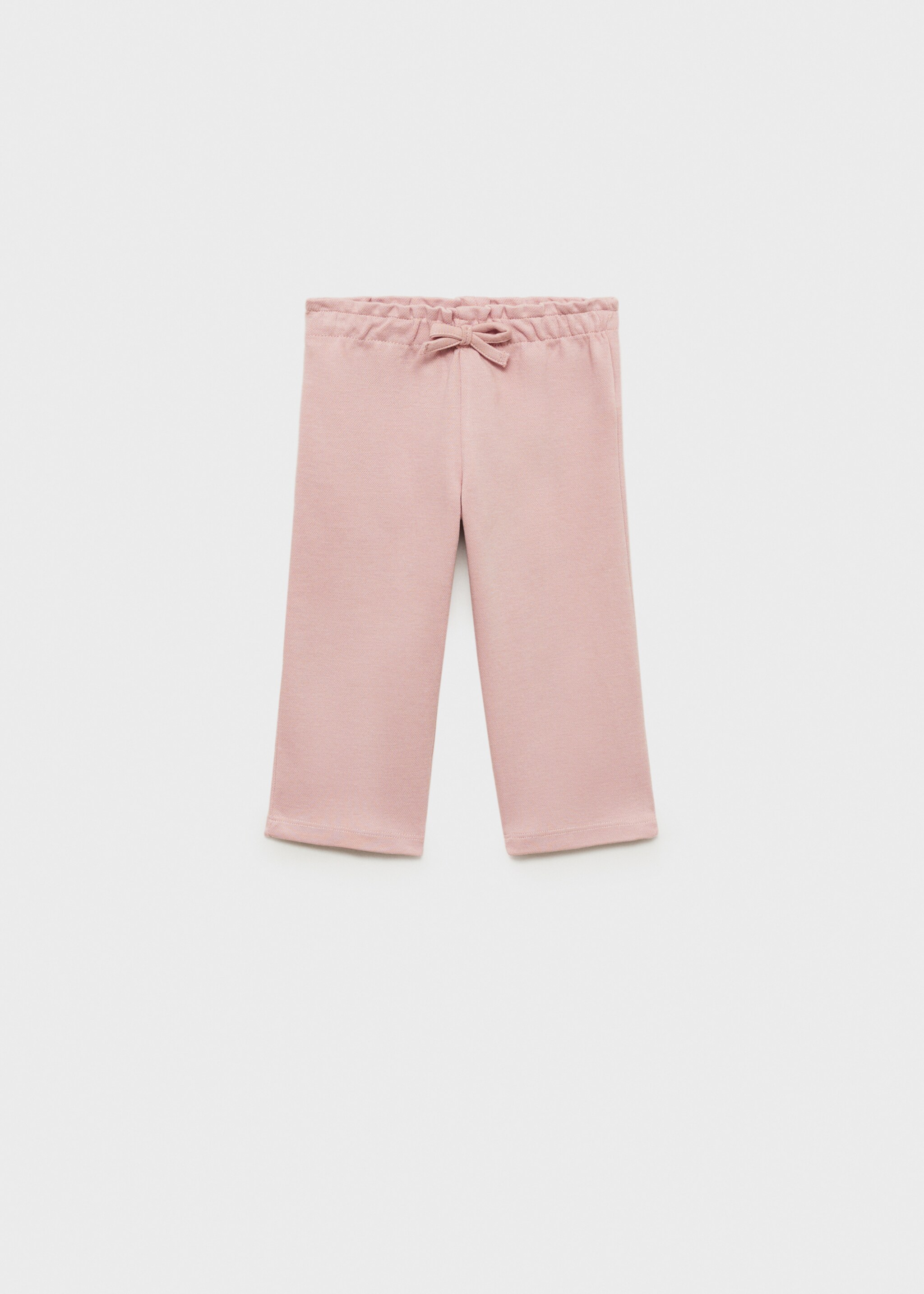 Cotton pants with adjustable drawstring - Article without model, Pink. Ref: 87093649-00.