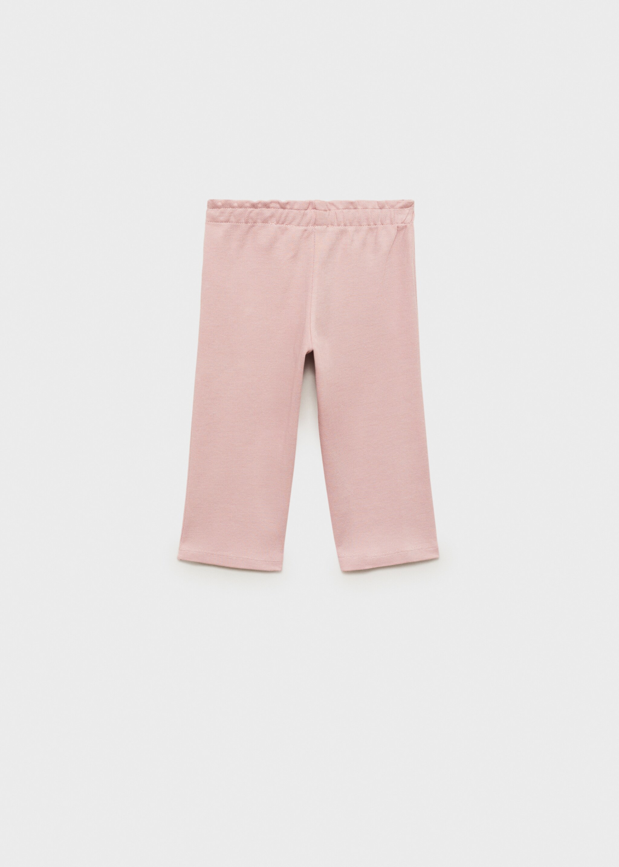 Cotton pants with adjustable drawstring - Reverse of the article, Pink. Ref: 87093649-00.