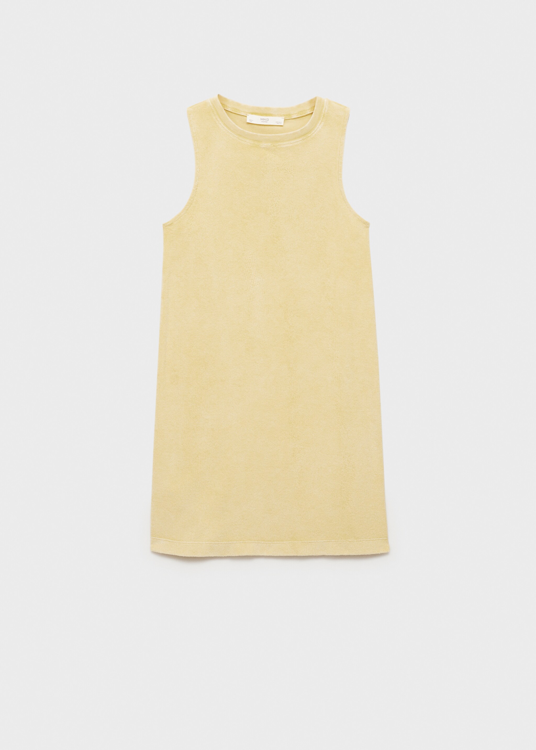 Camisón algodón rizo overdyed - Artículo sin modelo, Mostaza. Ref: 87093652-00.