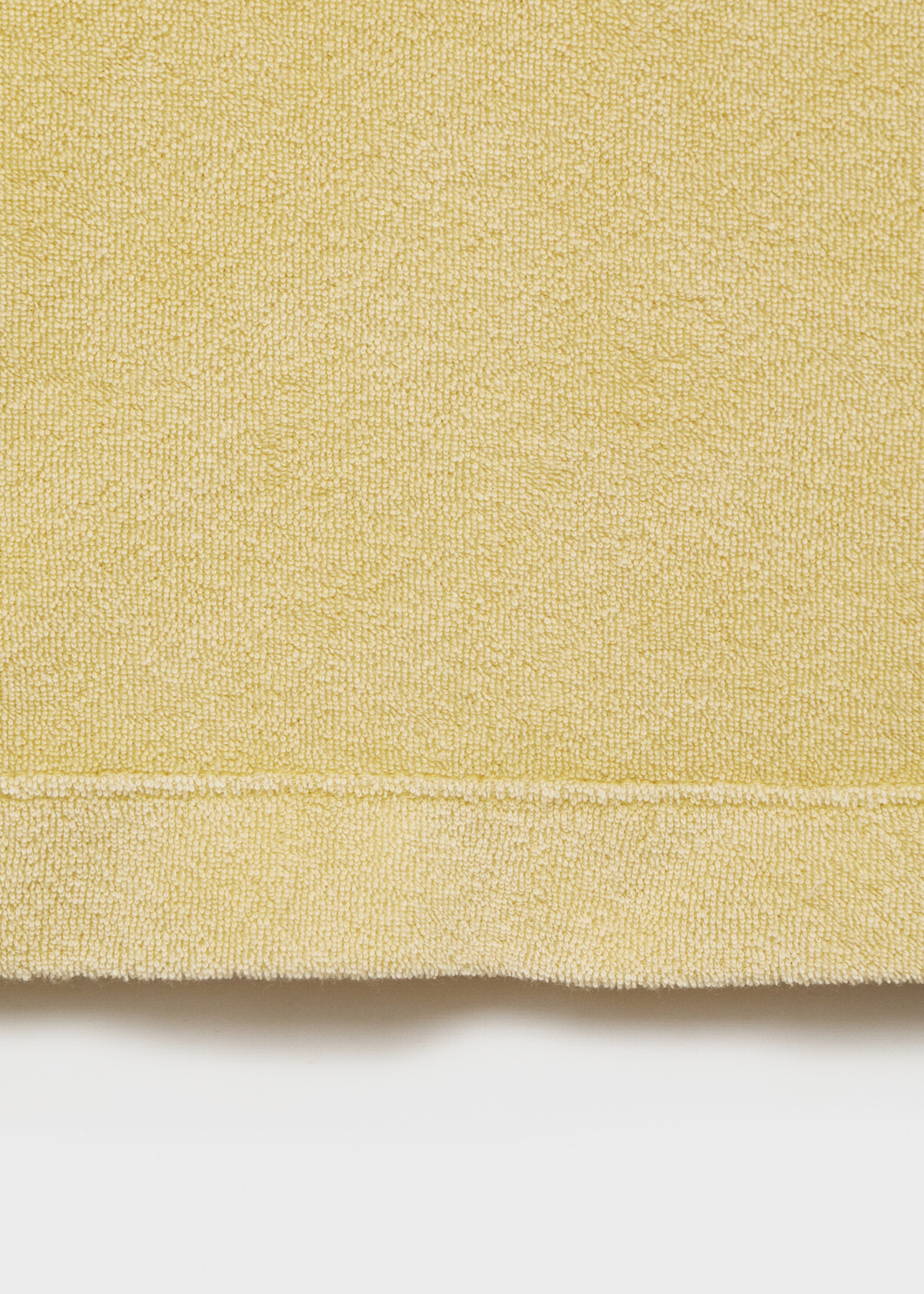 Camisón algodón rizo overdyed - Detalle del artículo 0, Mostaza. Ref: 87093652-00.