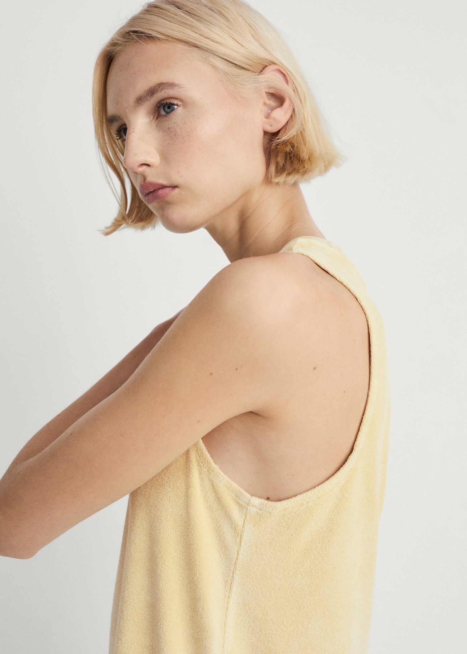 Overdyed terry cotton nightgown - Details of the article 1