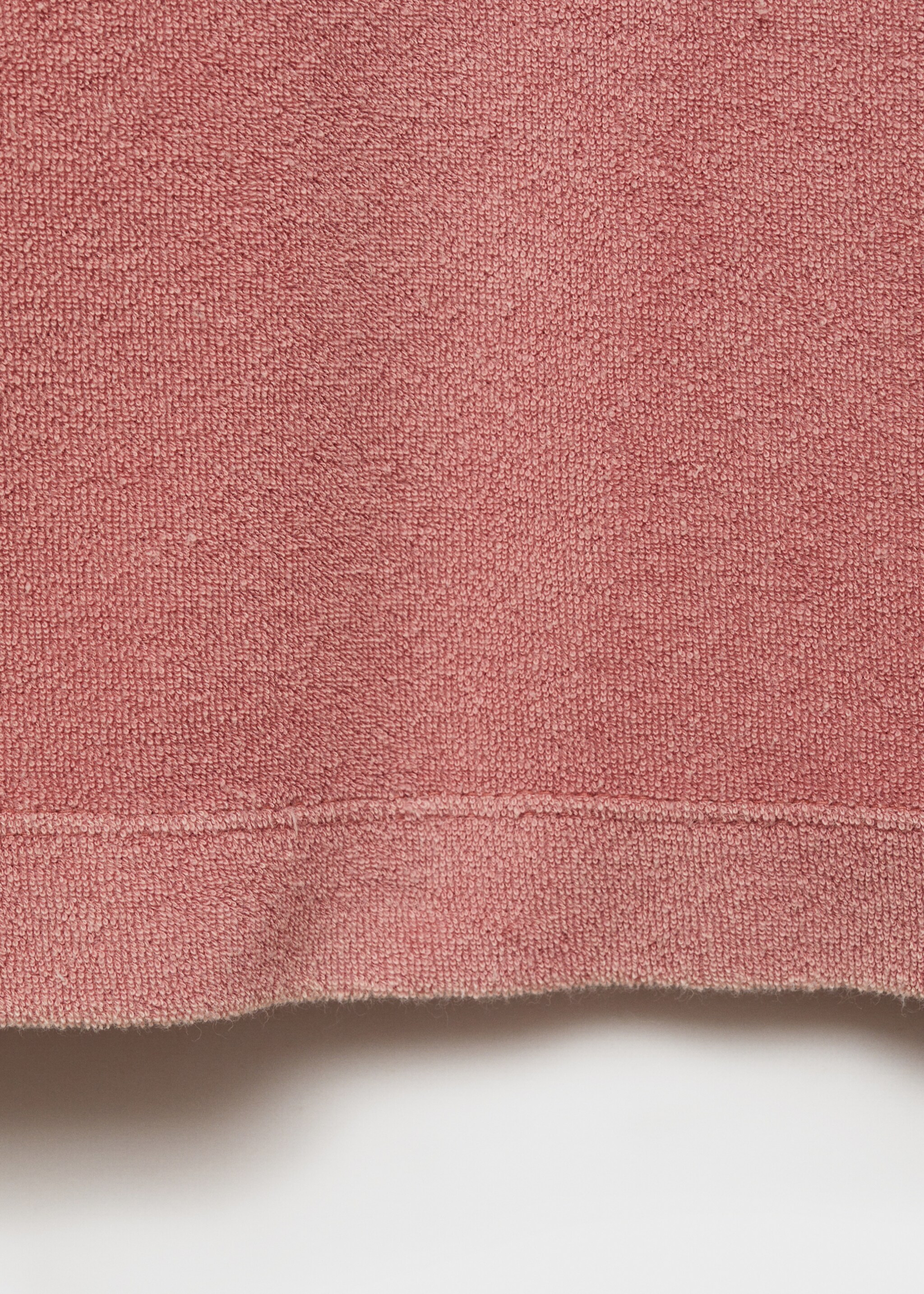 Chemise de nuit en coton bouclette overdyed - Détail de l'article 0, Rose. Ref: 87093652-00.