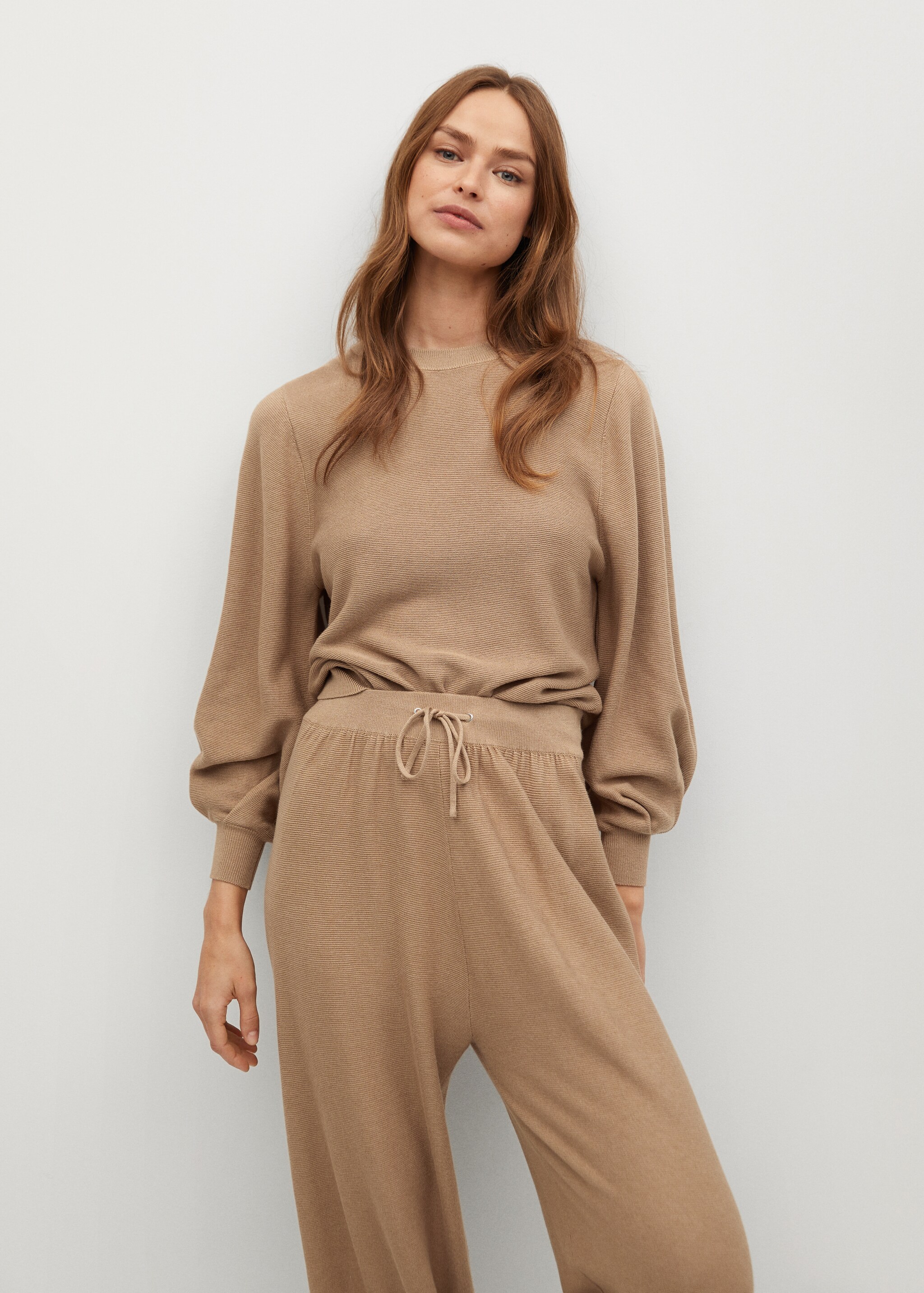 Elastic waist cotton pants - Details of the article 2