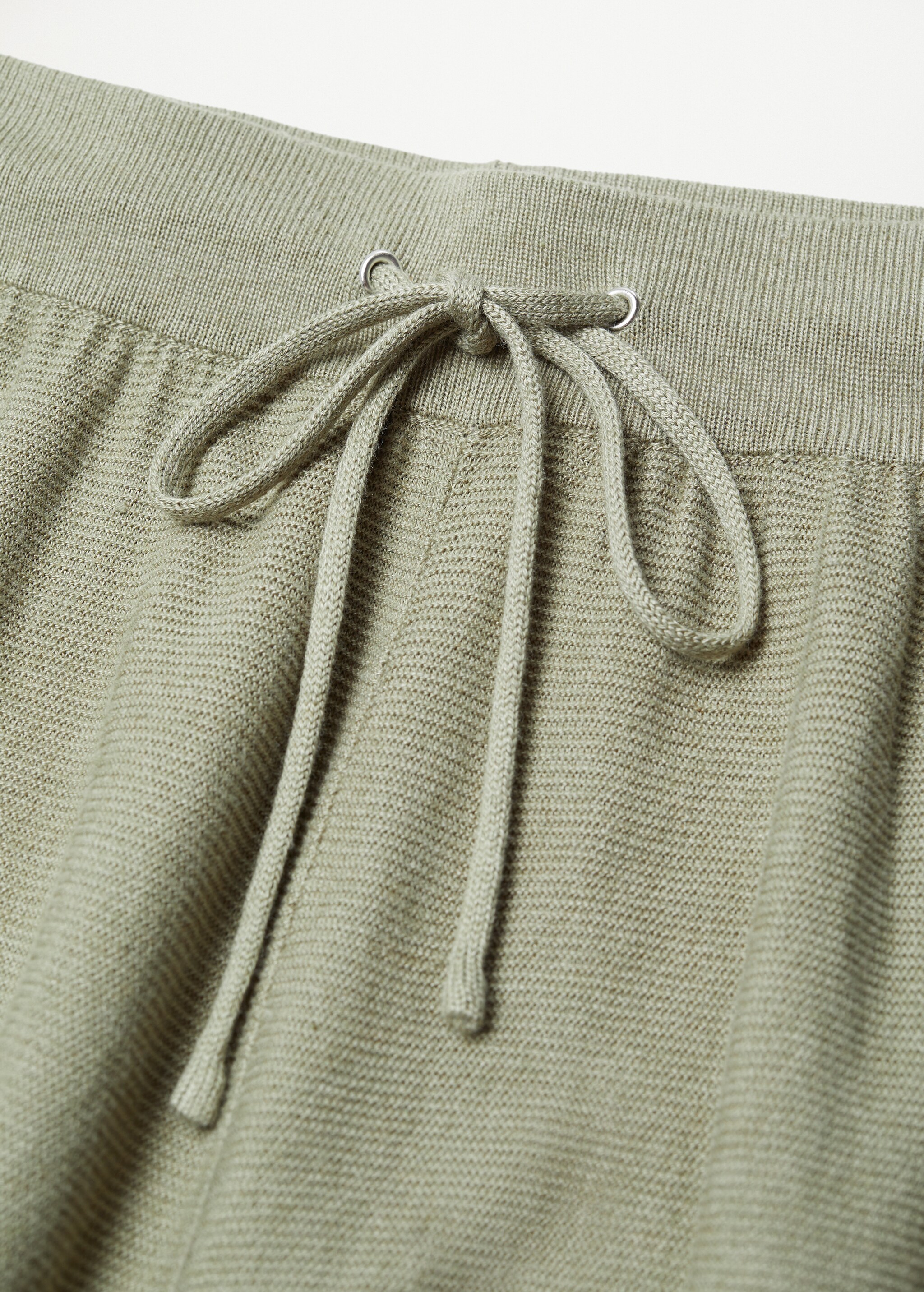Elastic waist cotton pants - Details of the article 8