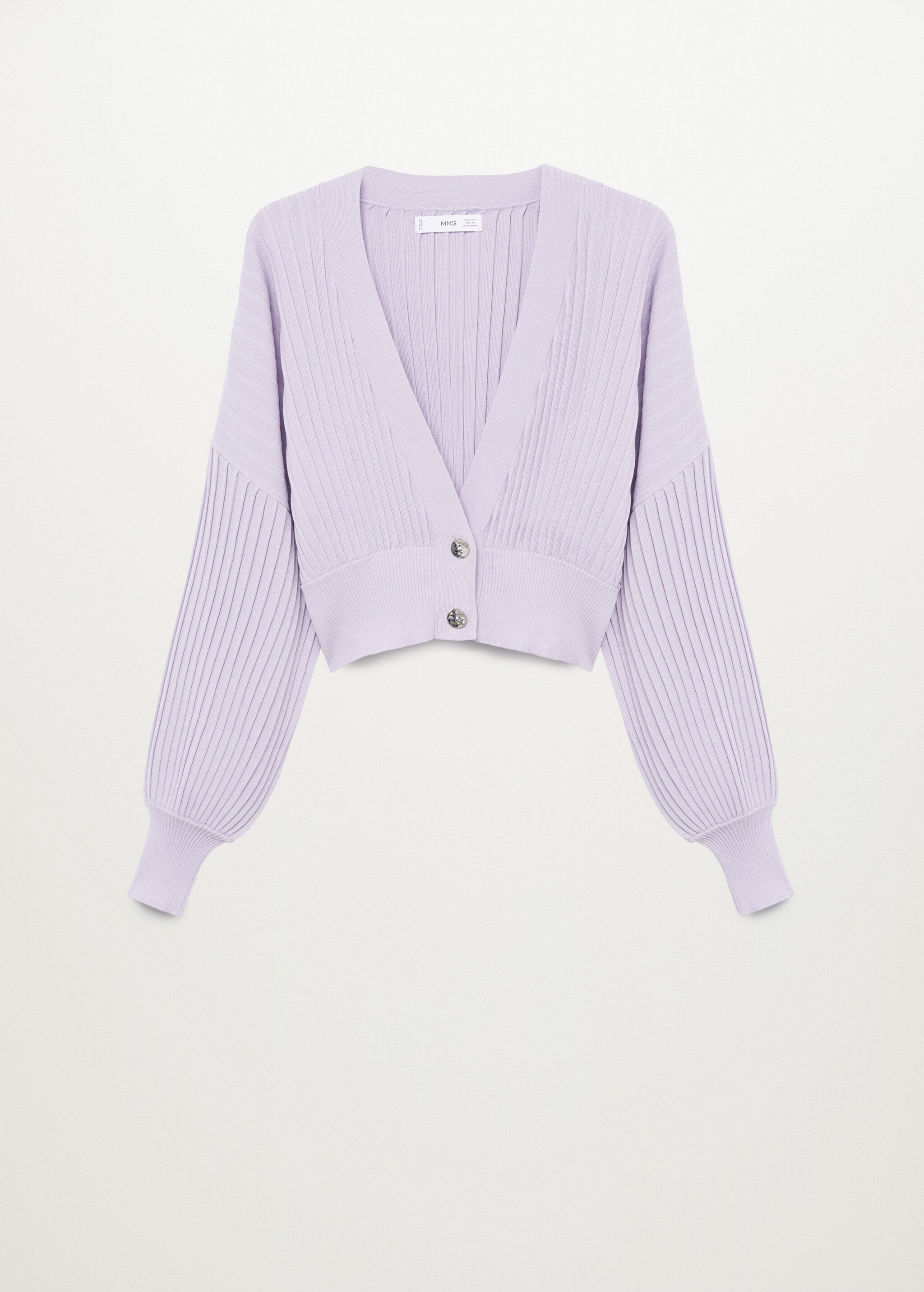 Plisovaný kardigan crop - Zboží bez modelu