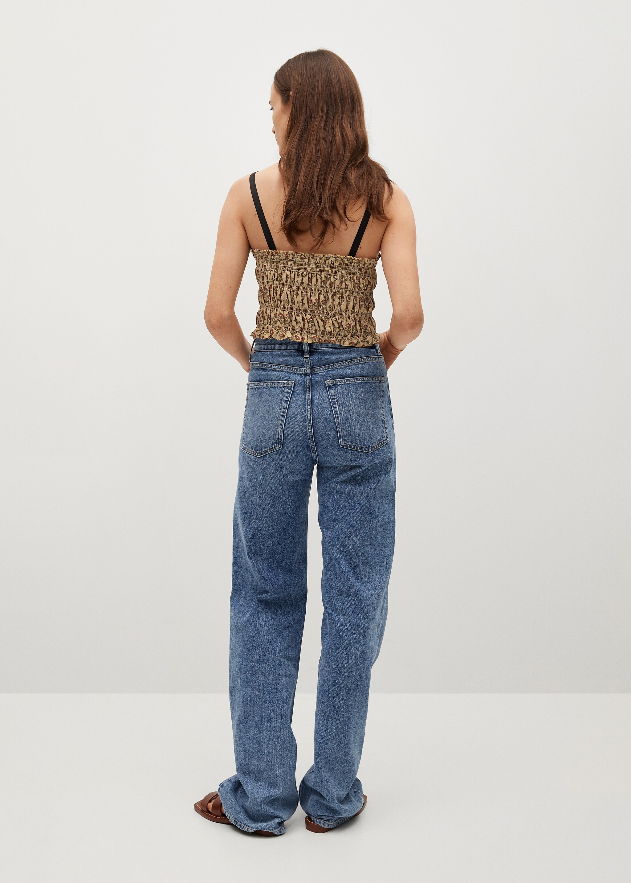 Print ruched top - Reverse of the article