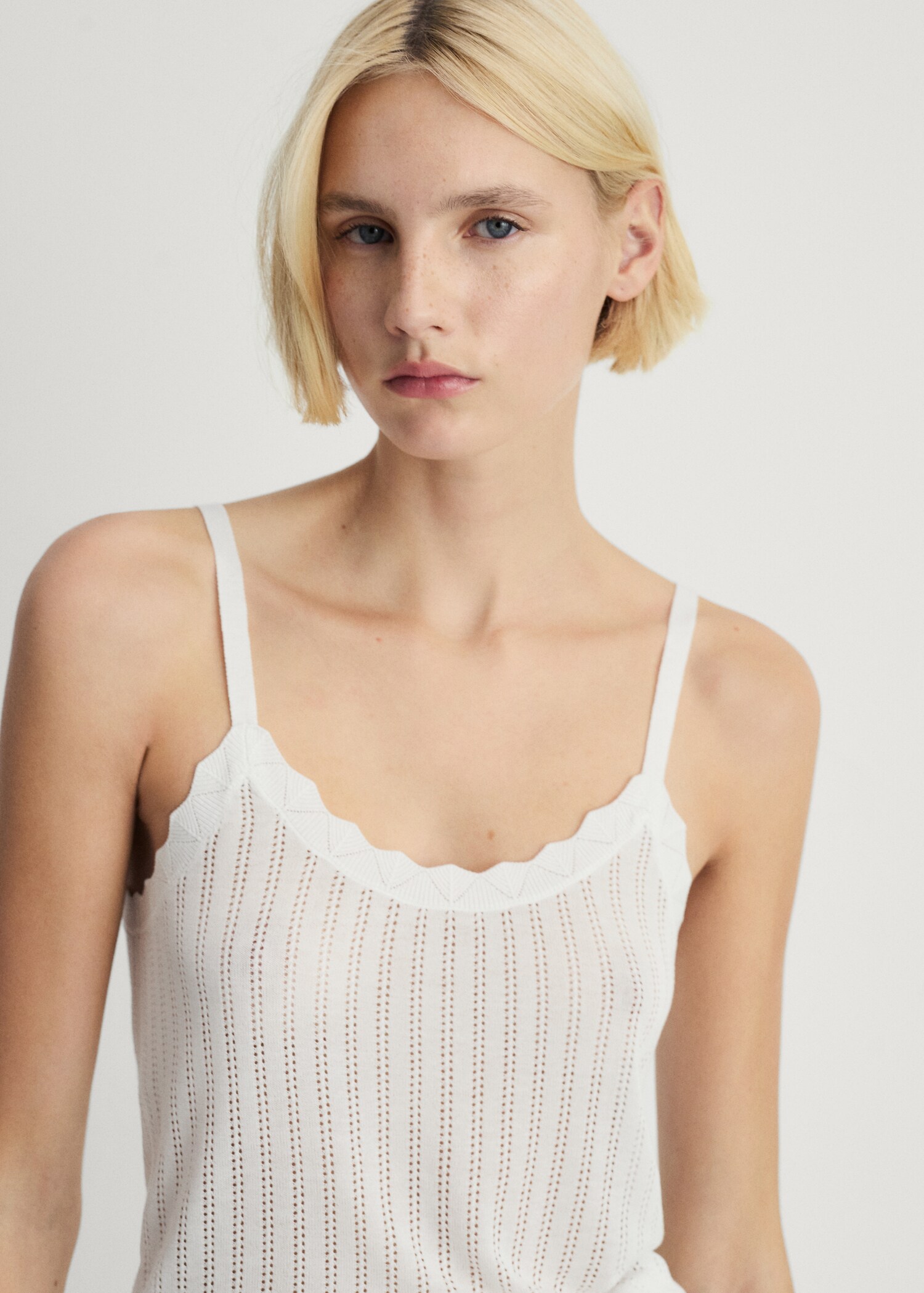 Top pijama detall punt calat - Pla mig