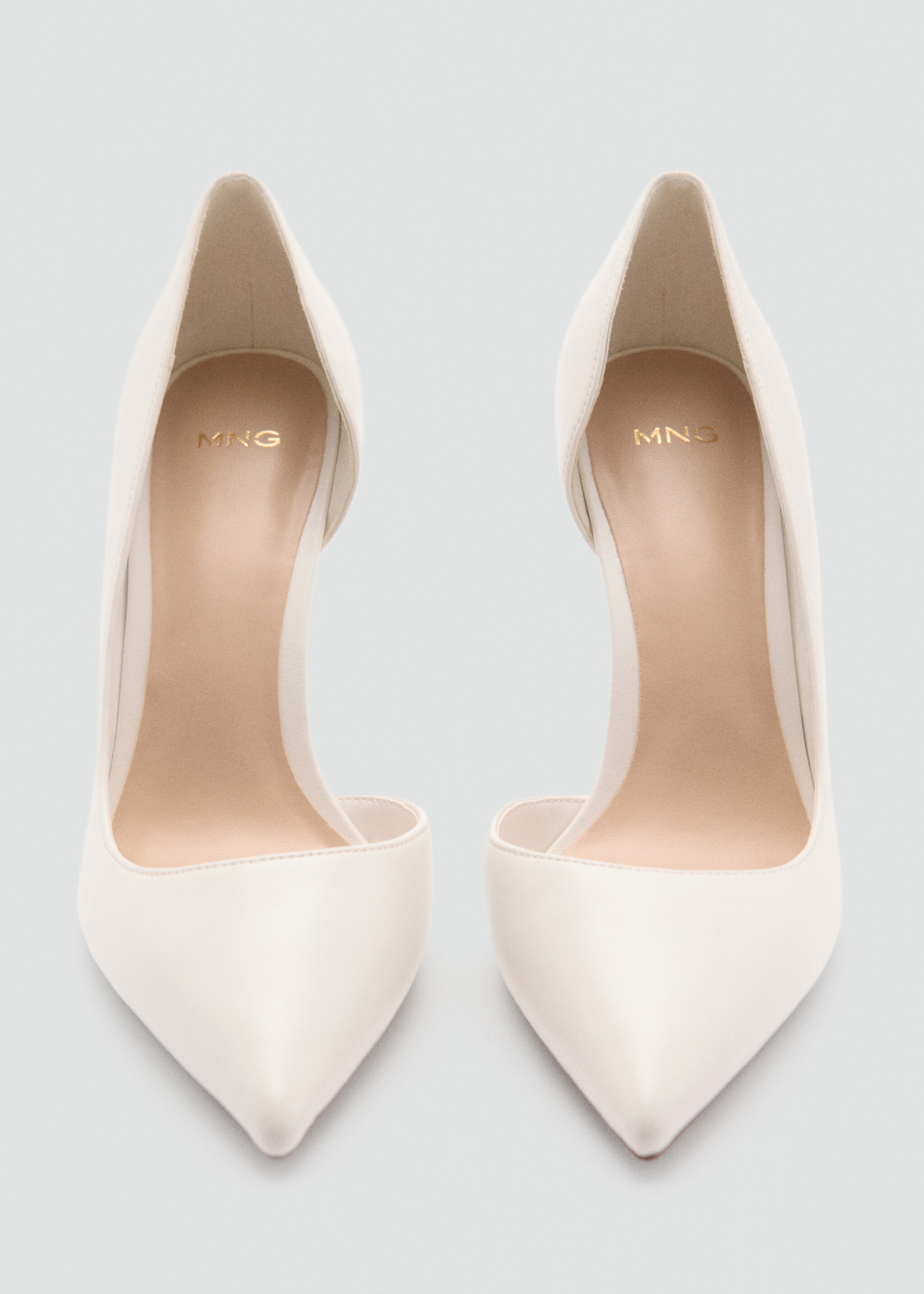 Zapato tacón asimétrico - Detalle del artículo 3, Blanco. Ref: 87094067-00.