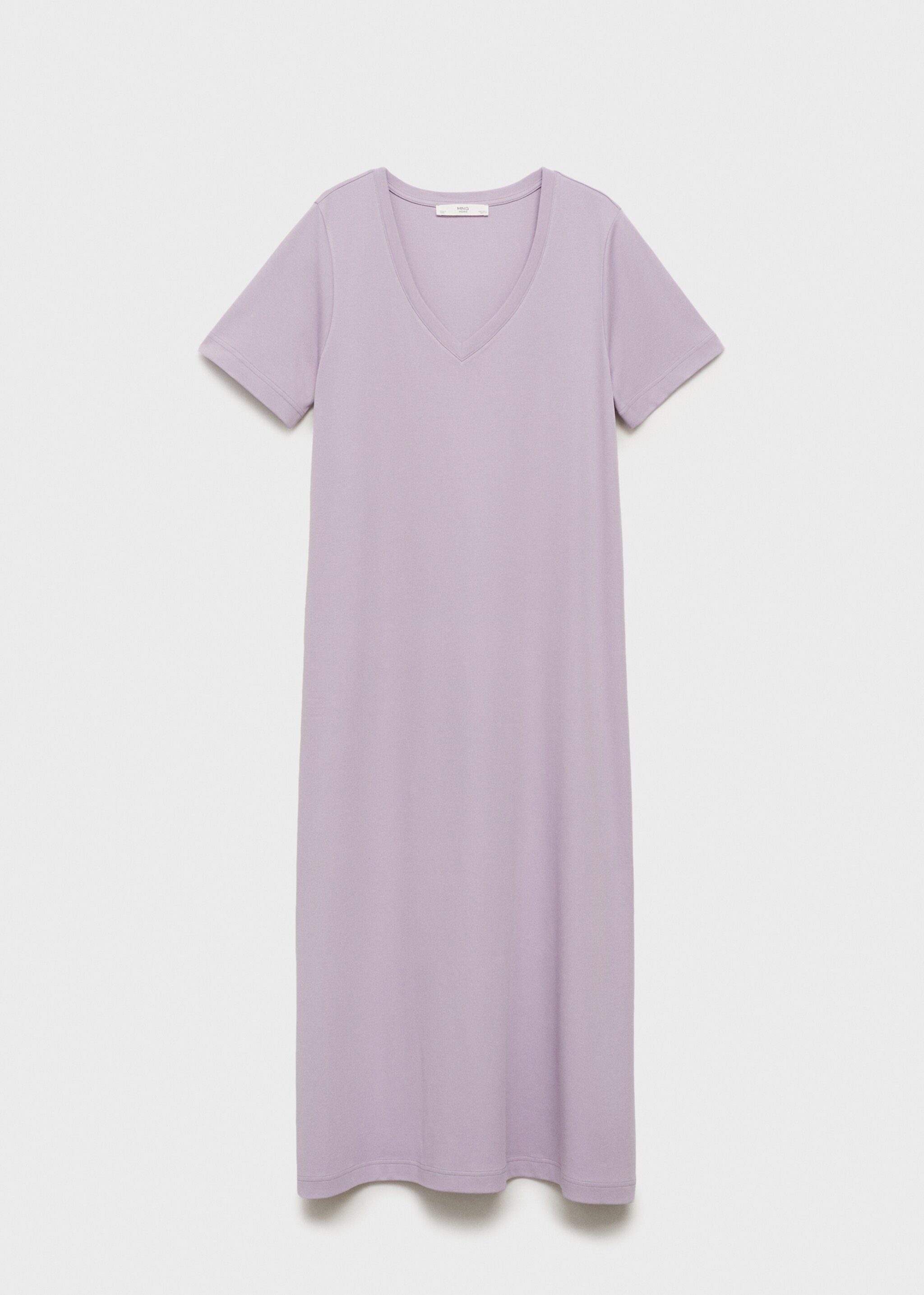 Plain cotton nightgown - Article without model, Lavender. Ref: 87094072-00.