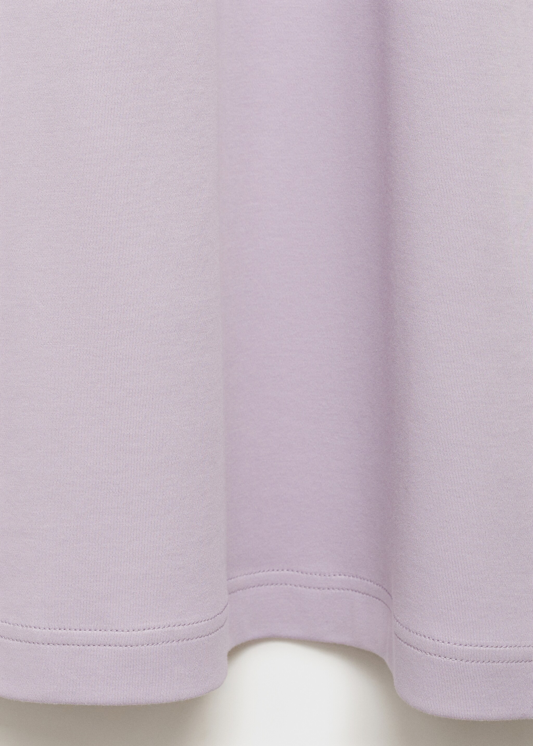 Plain cotton nightgown - Details of the article 0, Lavender. Ref: 87094072-00.