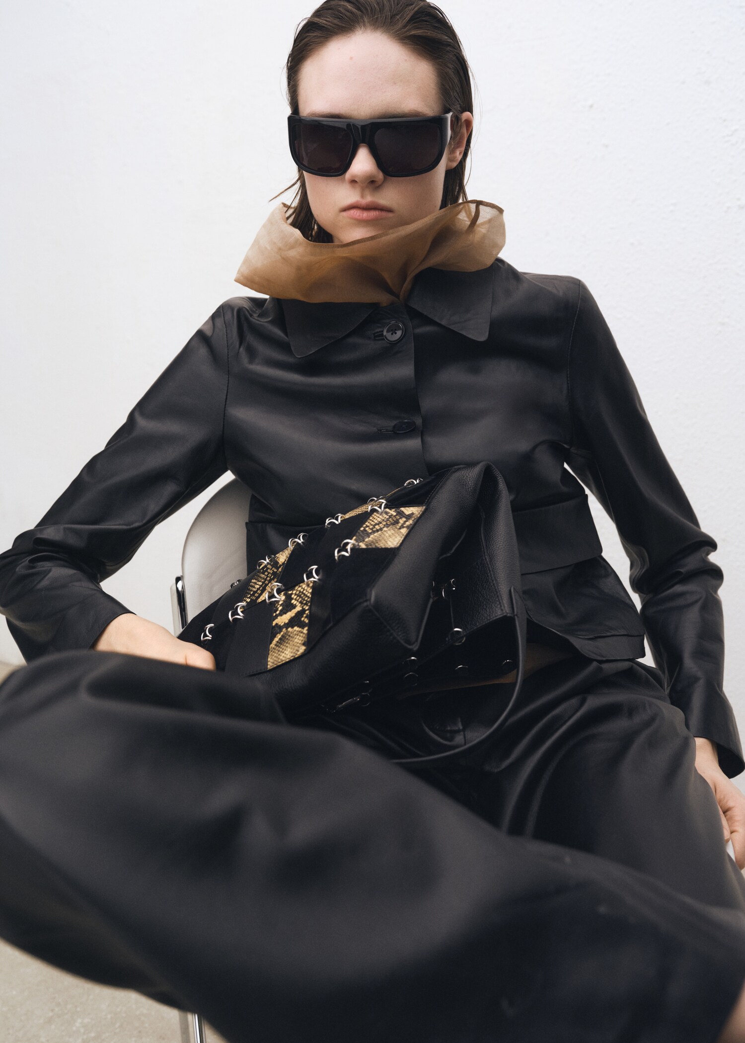 Veste cuir boutons - Détail de l'article 2