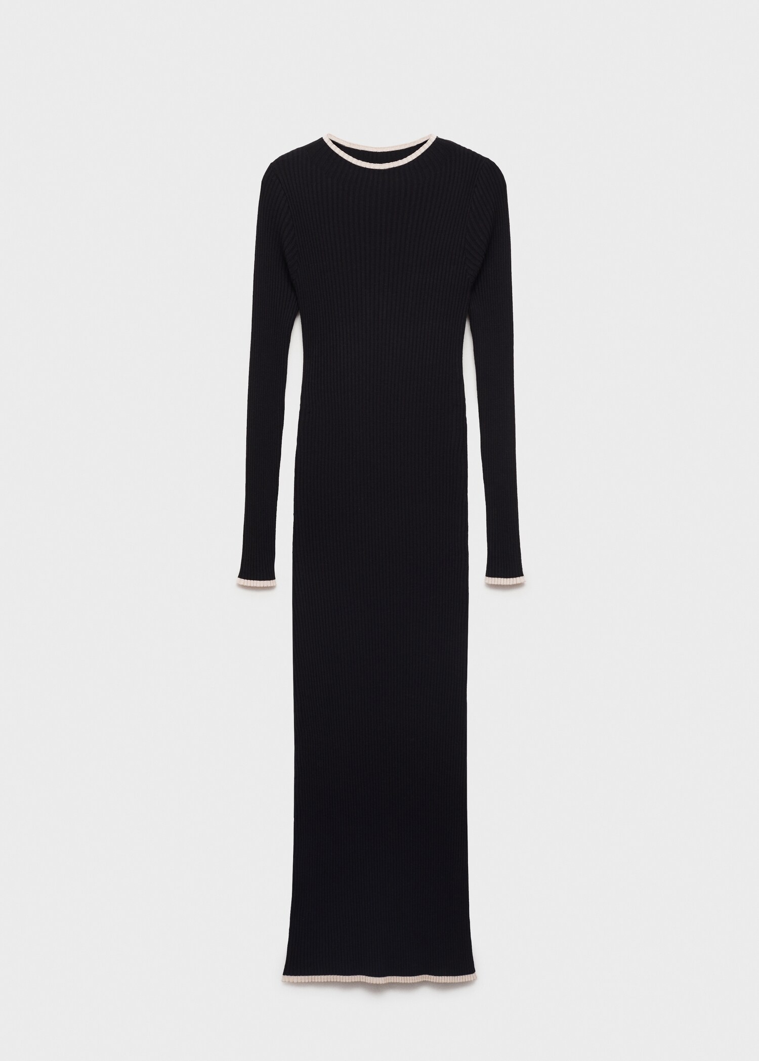 Robe maille liserés contrastants - Article sans modèle