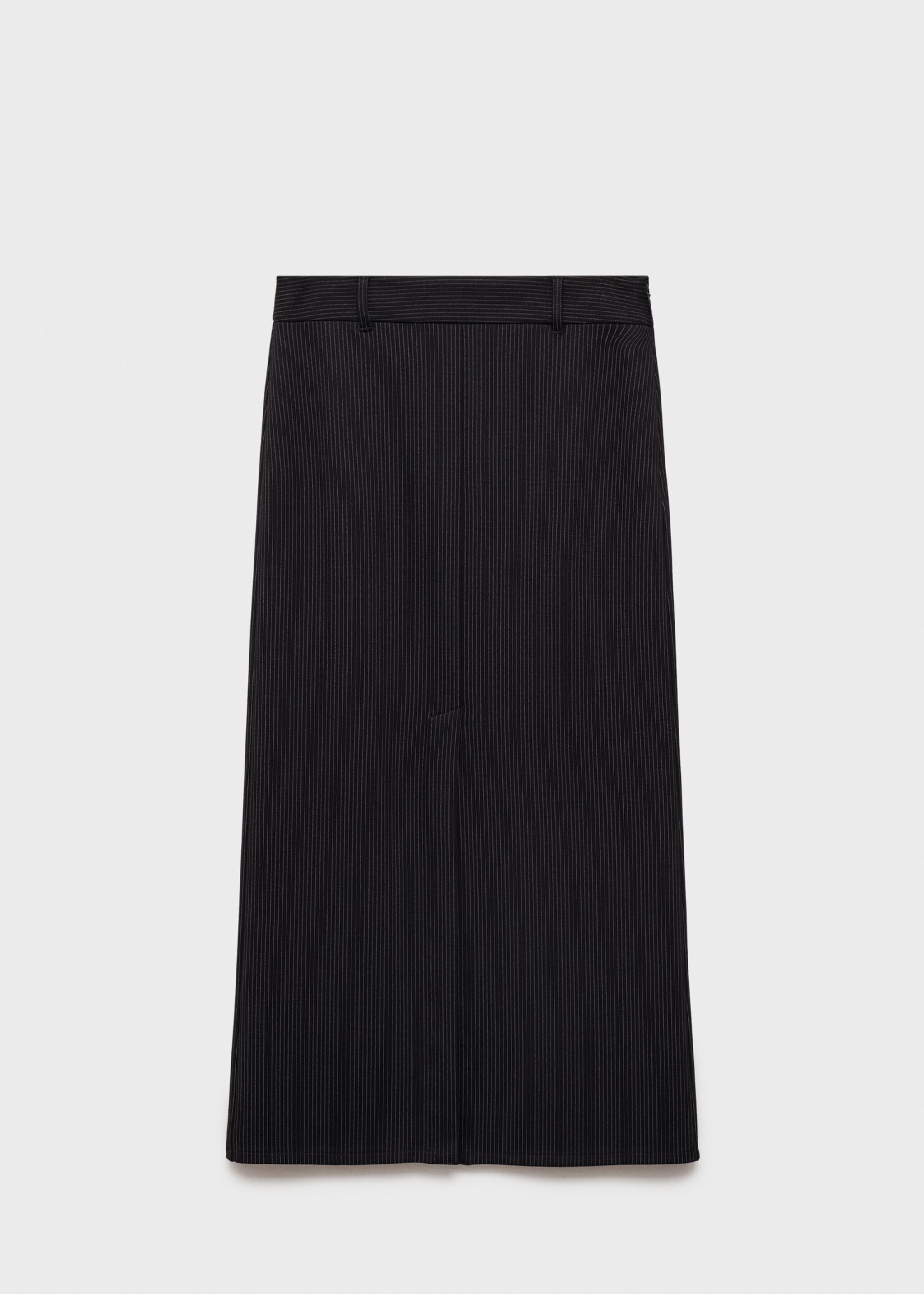 Jupe tailleur rayures tennis - Article sans modèle, Noir. Ref: 87094078-00.