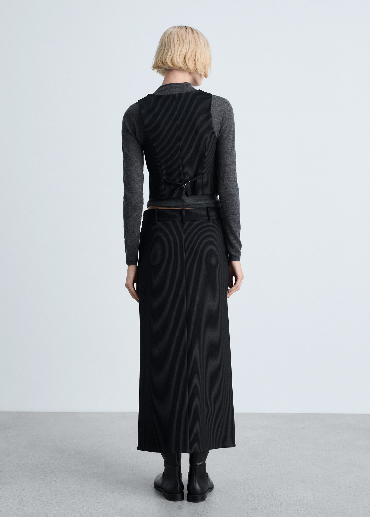 Jupe tailleur rayures tennis - Verso de l’article