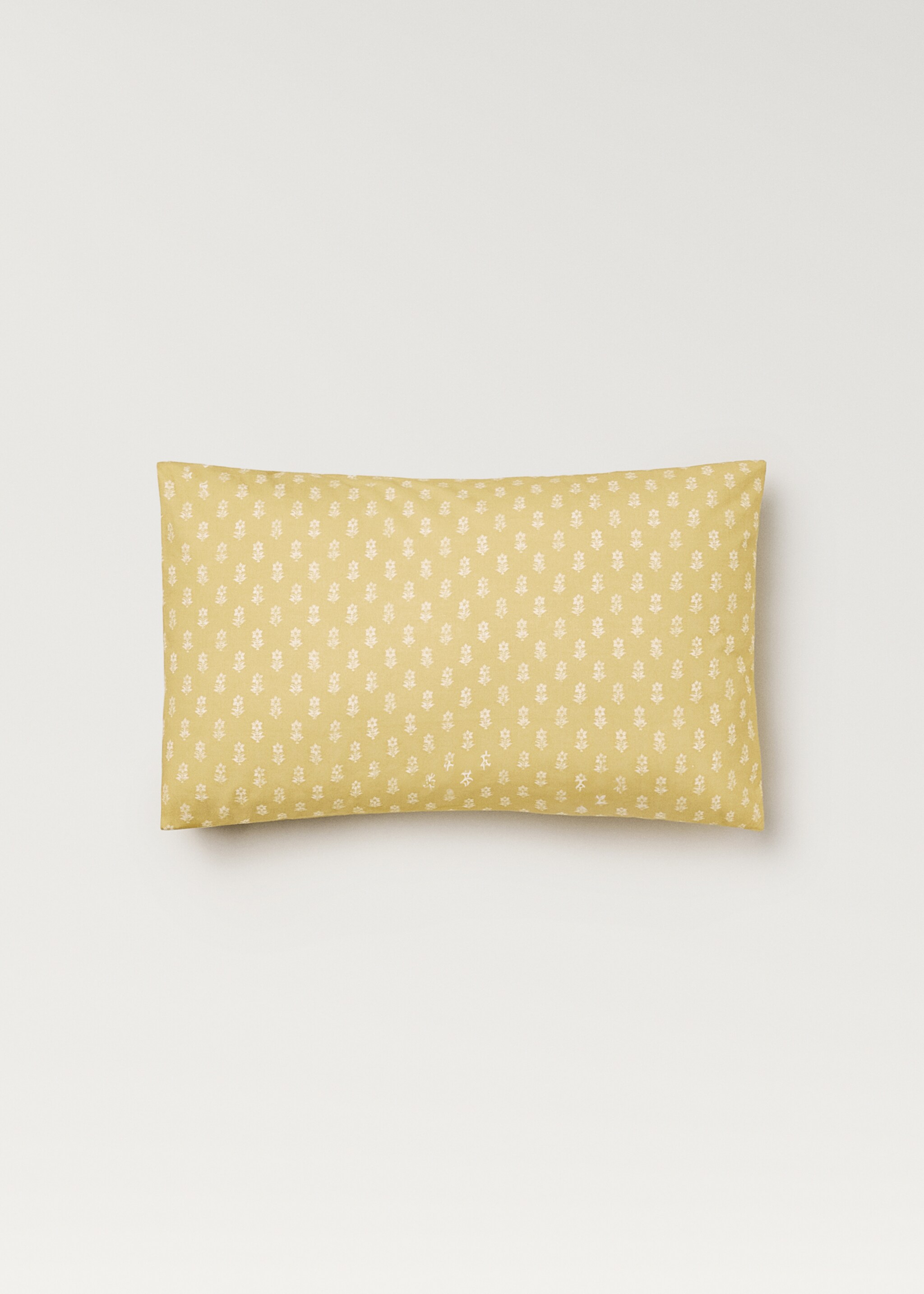 Children’s cotton percale pillowcase with small flowers 30x50 cm - Article without model, Pink. Ref: 87094085-00.