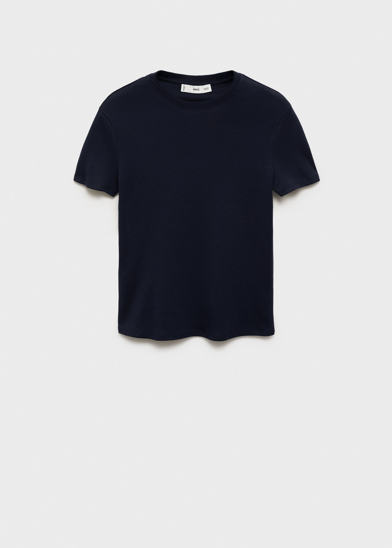 Fitted cotton t-shirt - Article without model