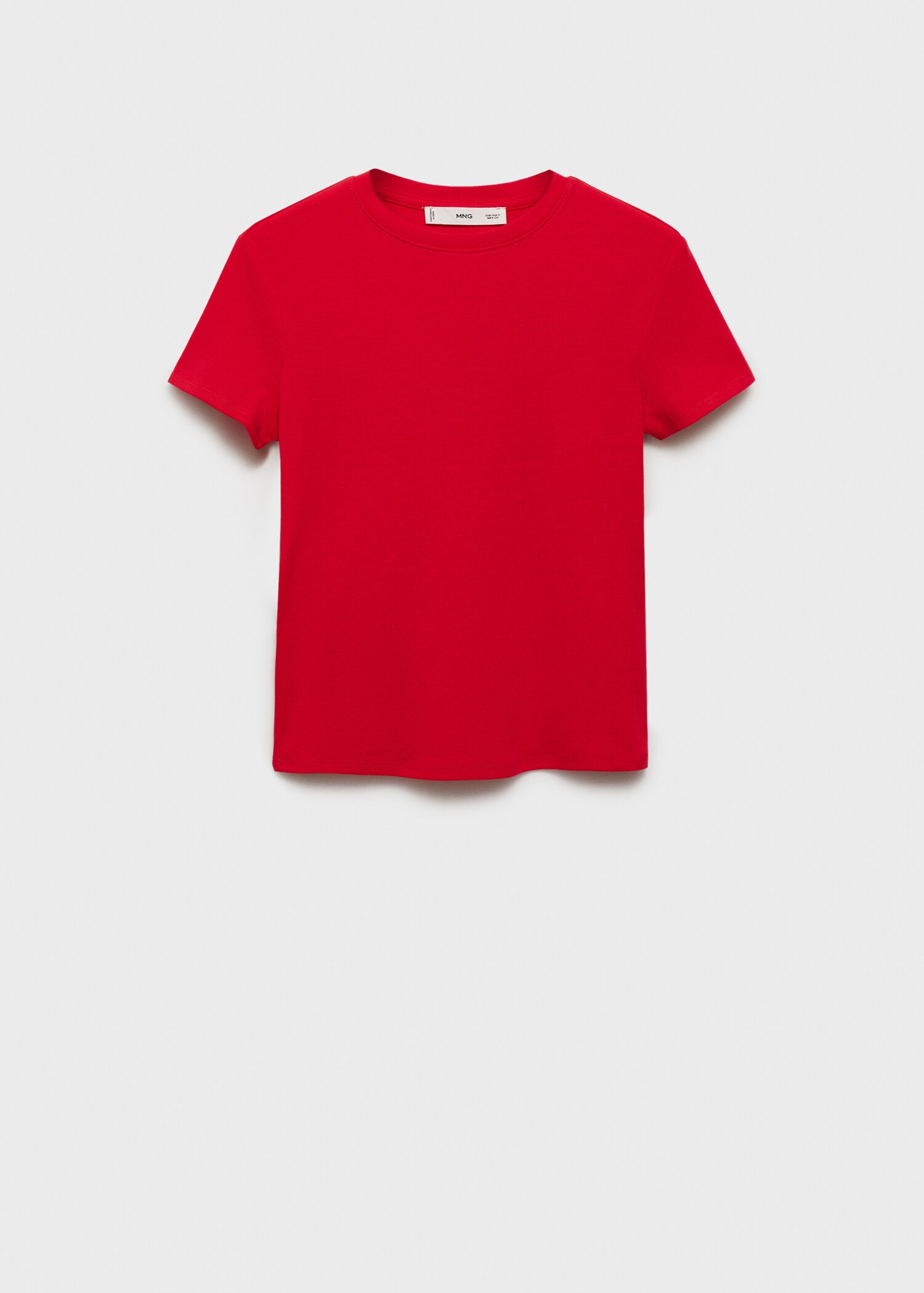 Fitted cotton t-shirt - Article without model