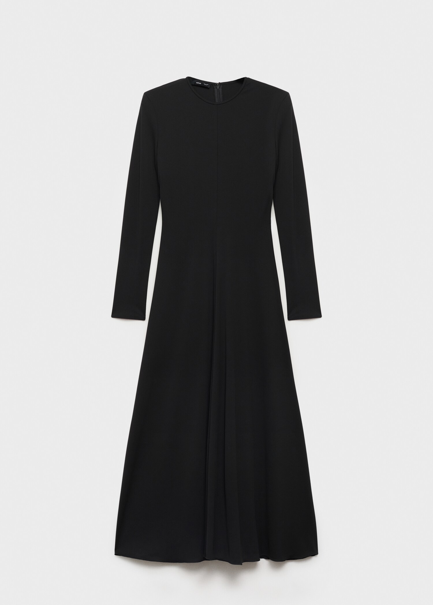 Long flared knitted dress - Article without model