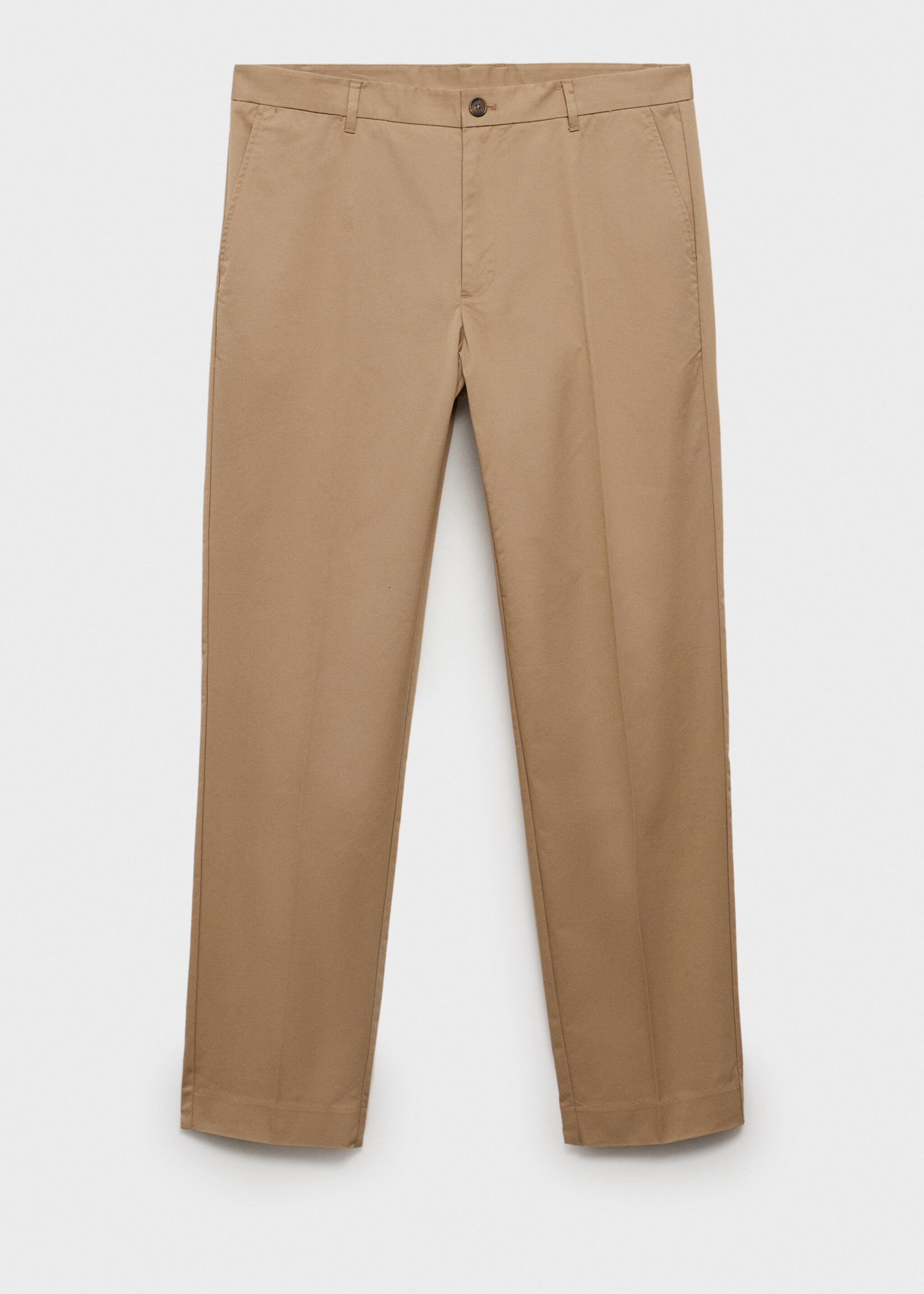 Pantalon Dublino chino slim-fit - Article sans modèle, Marron moyen. Ref: 87094387-00.
