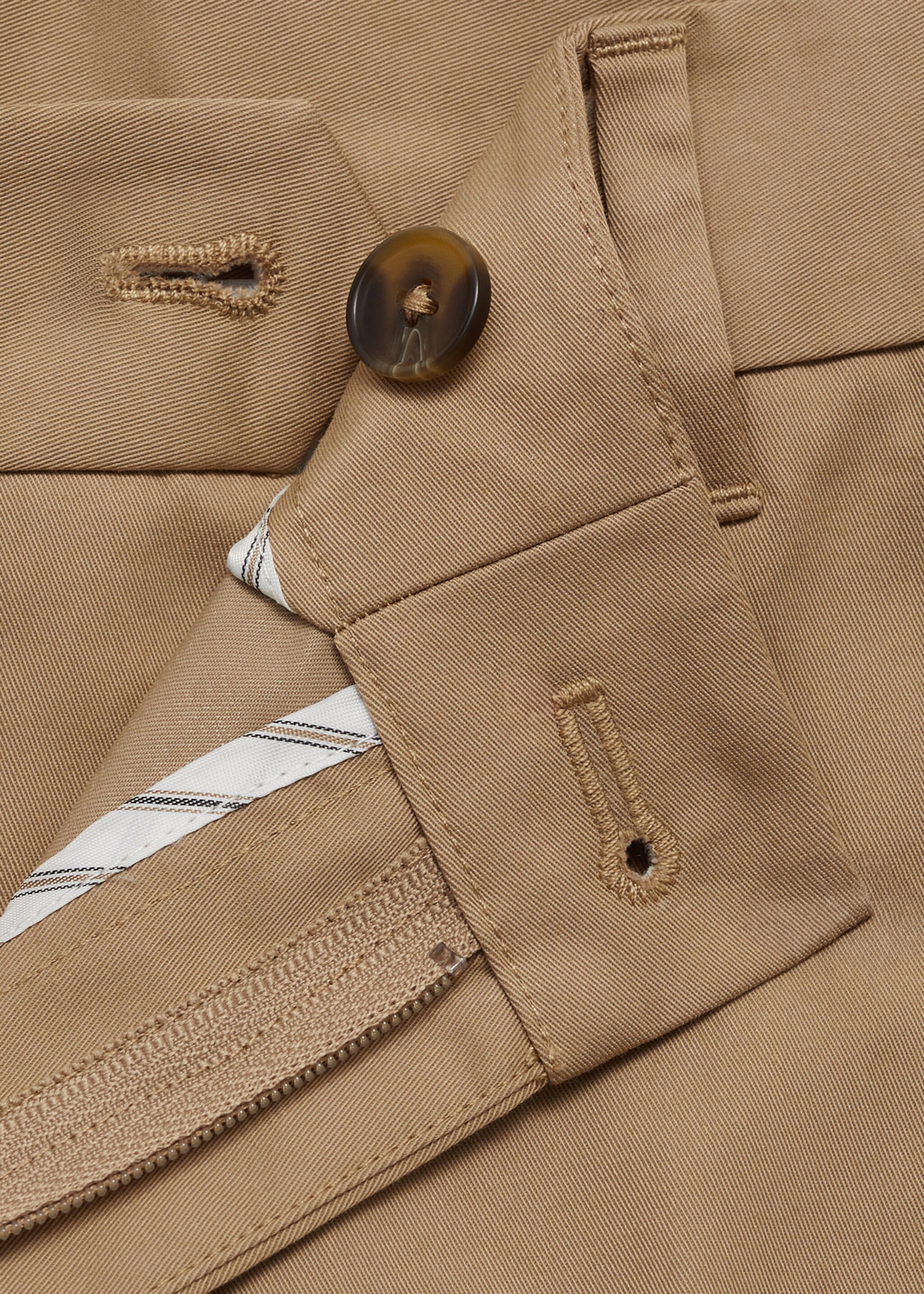 Pantalon Dublino chino slim-fit - Détail de l'article 8, Marron moyen. Ref: 87094387-00.