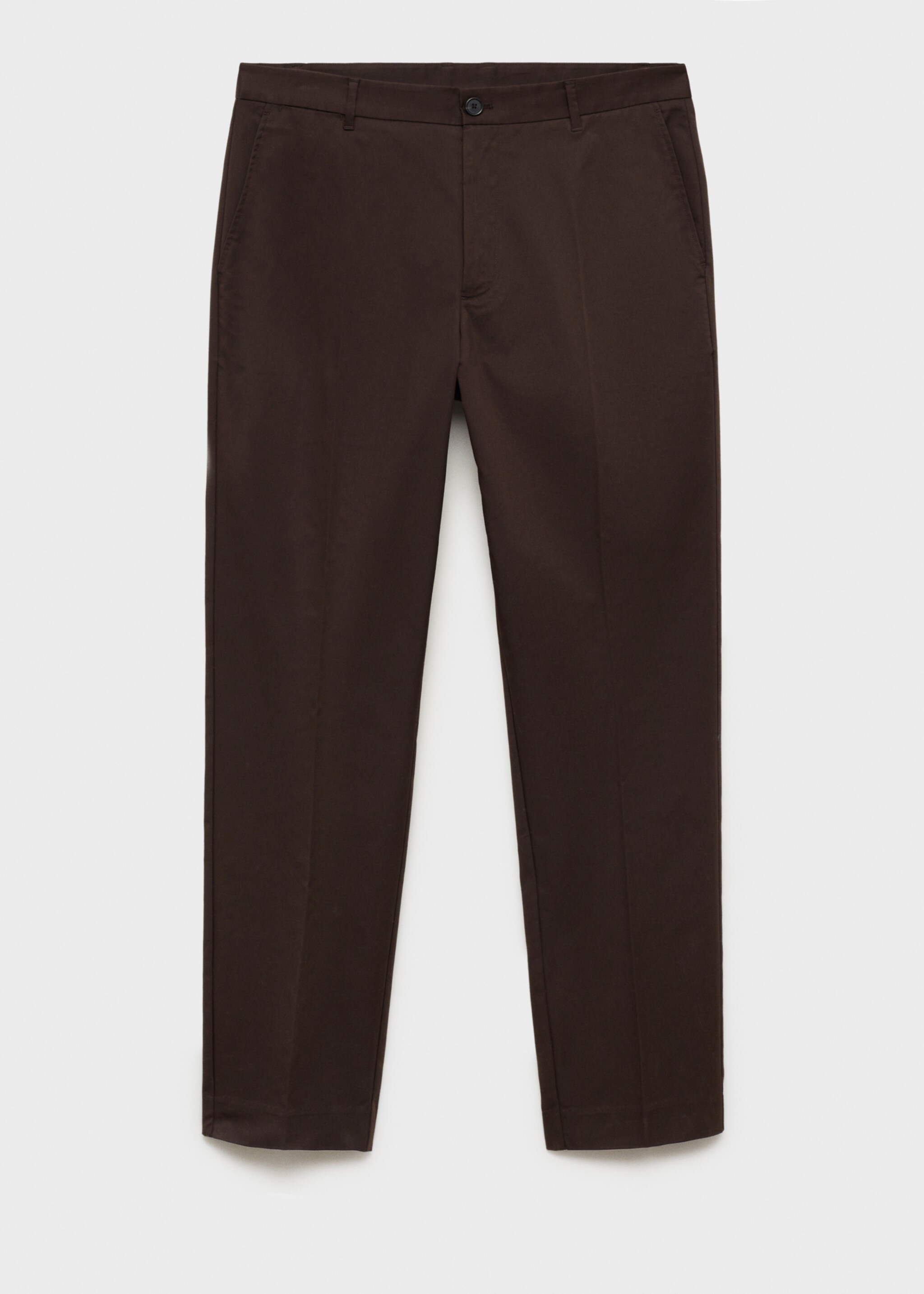 Pantalon Dublino chino slim-fit - Article sans modèle, Chocolat. Ref: 87094387-00.