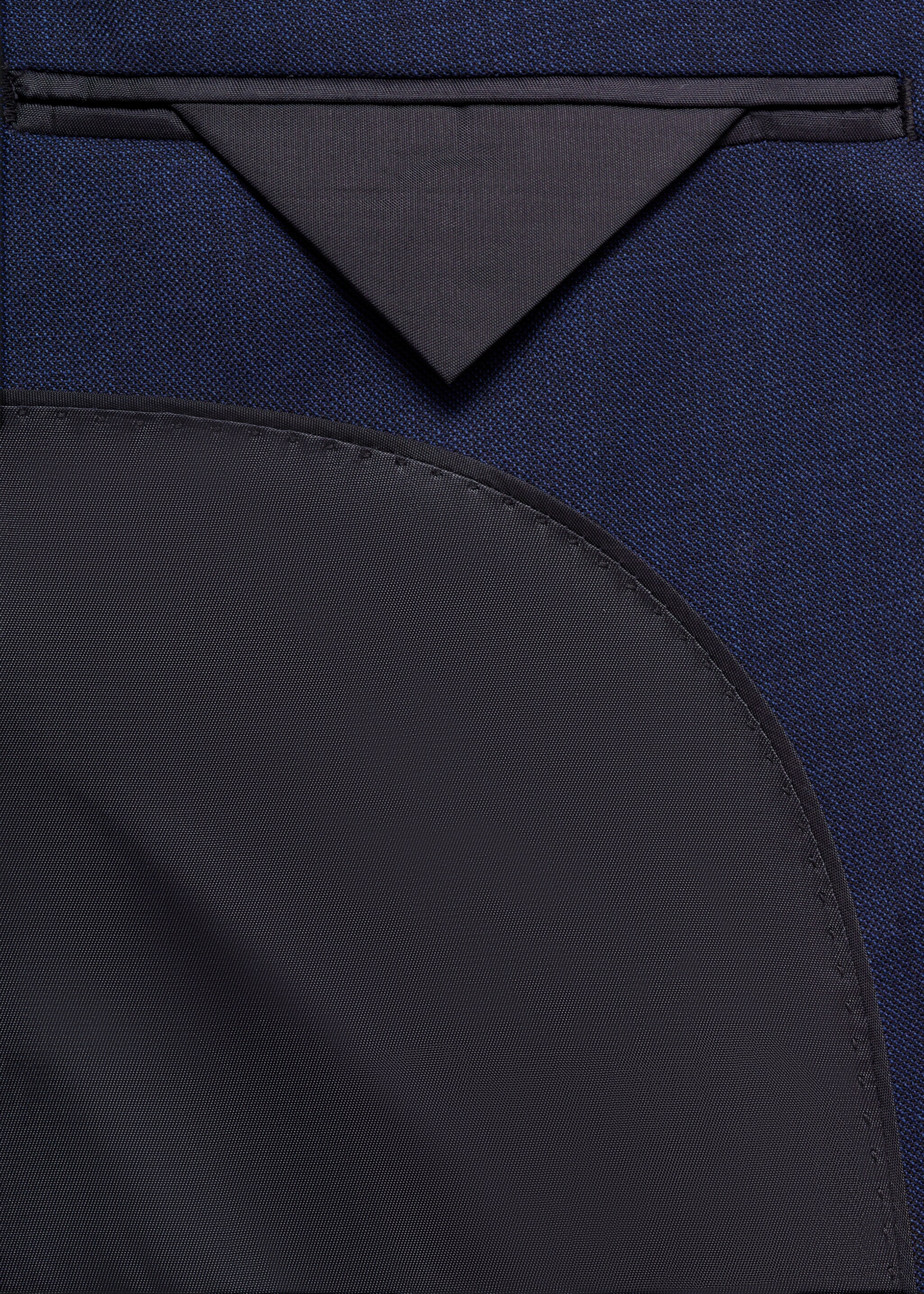 Turin 100% virgin wool suit jacket - Details of the article 0, Ink Blue. Ref: 87094395-00.