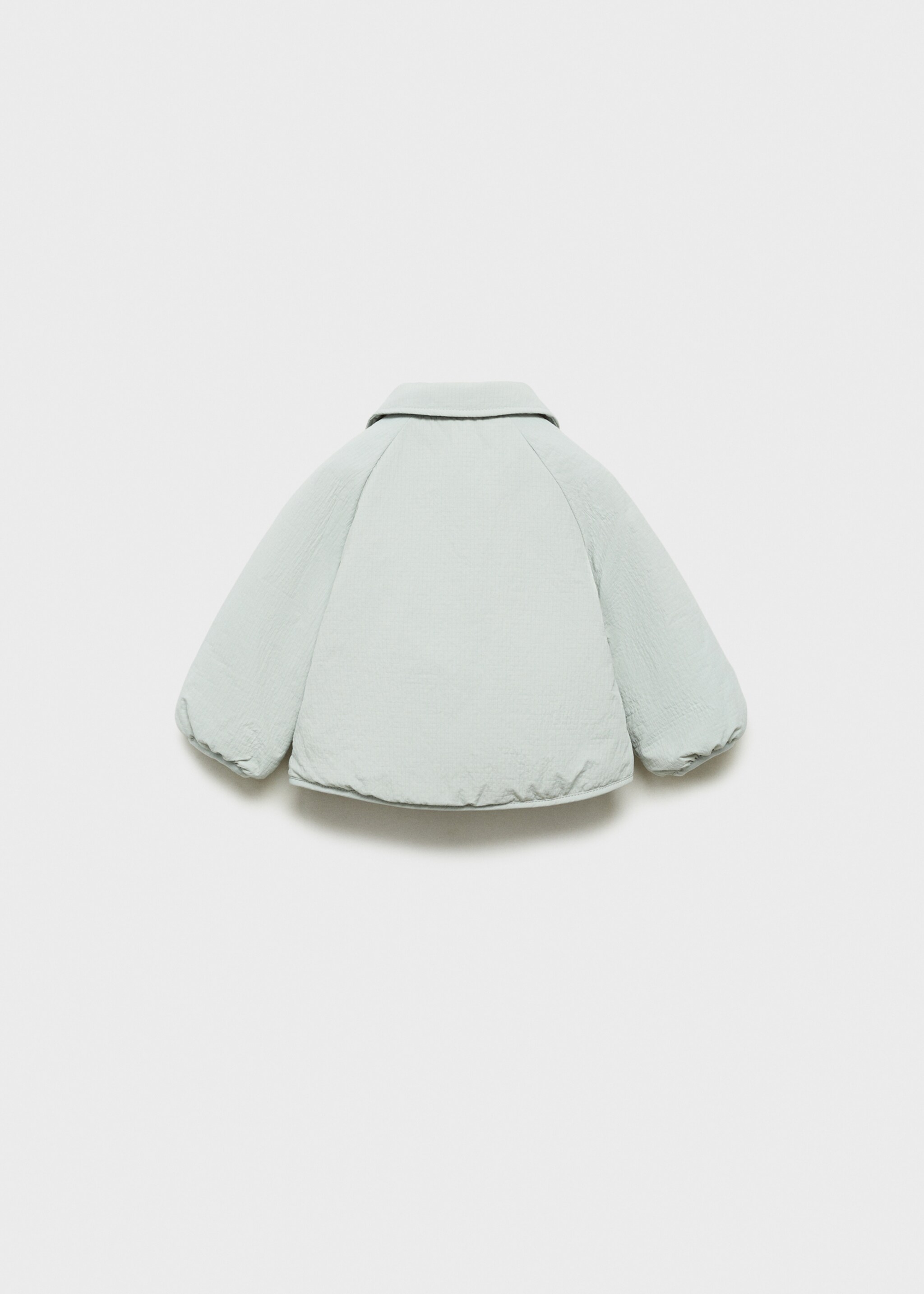 Gewatteerde jas met babyboord - Achterkant van het artikel, Aquamarijn. Ref: 87094397-00.