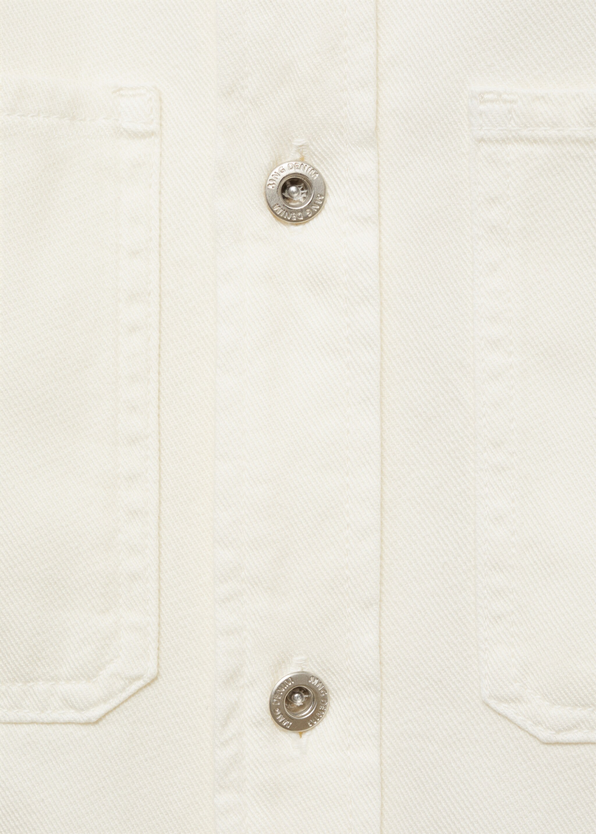 Regular Fit-Overshirt aus Baumwolle mit Lyocell - Detail des Artikels 0, Cremeweiß. Ref: 87094408-00.