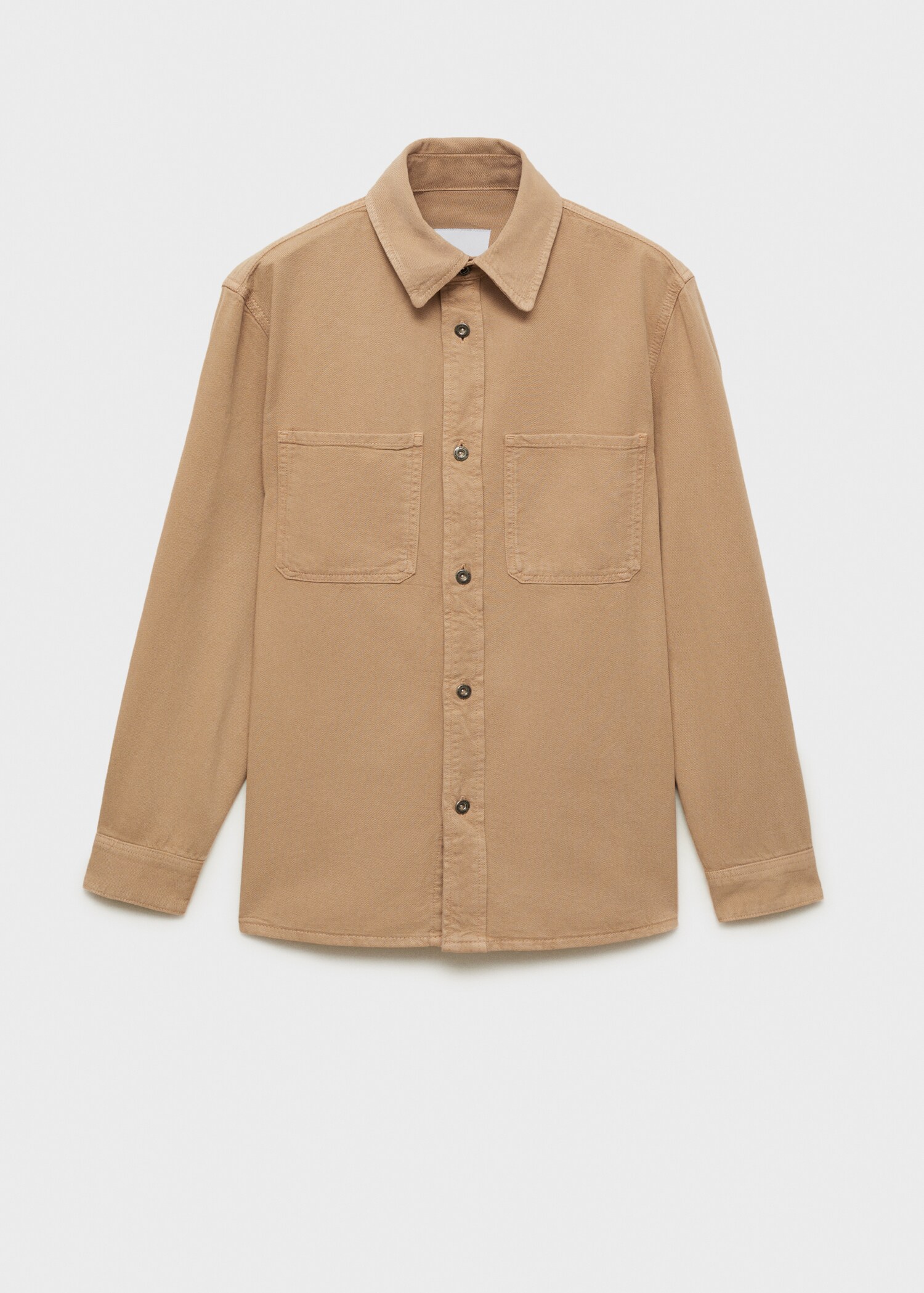 Regular Fit-Overshirt aus Baumwolle mit Lyocell - Artikel ohne Model