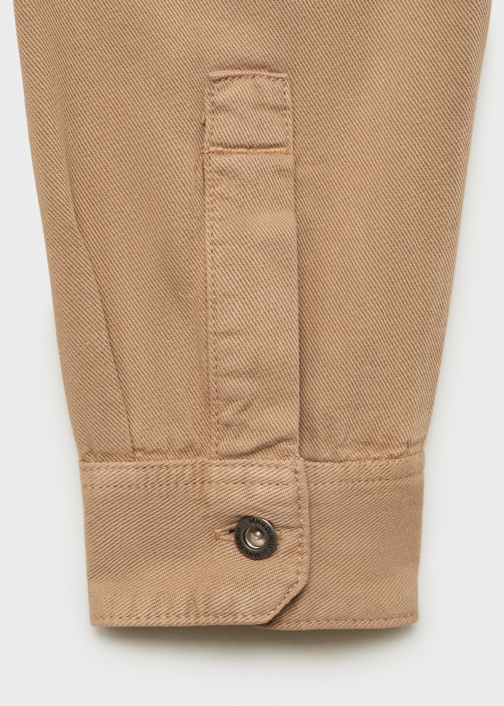 Regular Fit-Overshirt aus Baumwolle mit Lyocell - Detail des Artikels 0, Beige. Ref: 87094408-00.