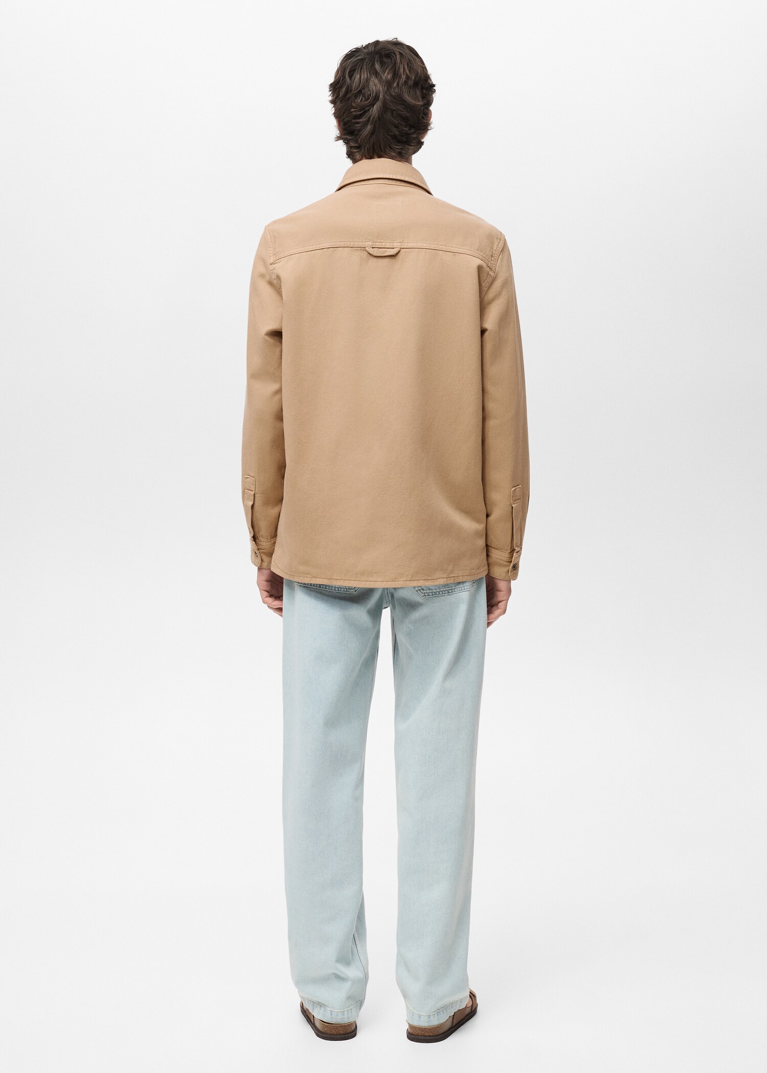 Regular Fit-Overshirt aus Baumwolle mit Lyocell - Rückseite des Artikels