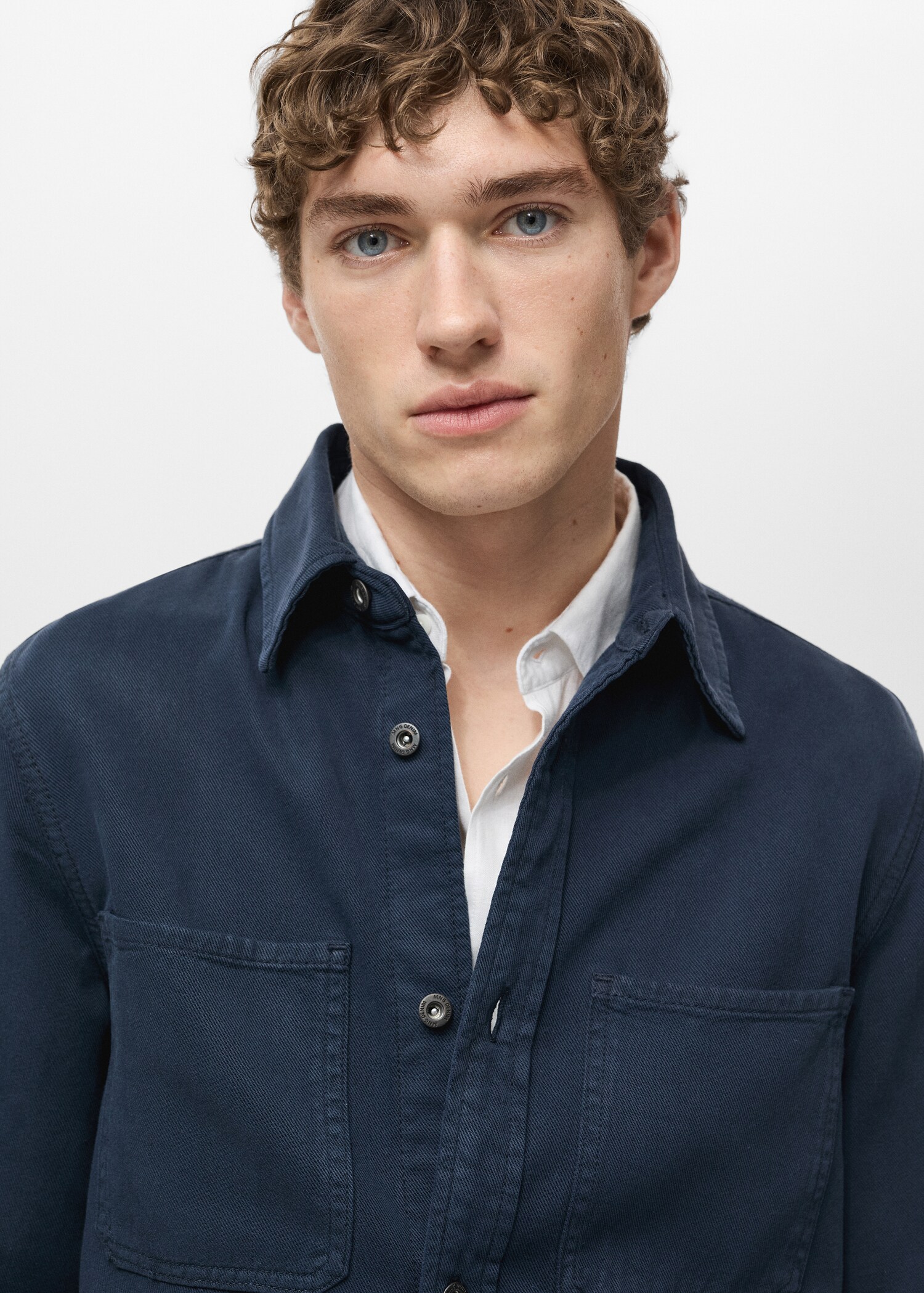 Regular Fit-Overshirt aus Baumwolle mit Lyocell - Detail des Artikels 1