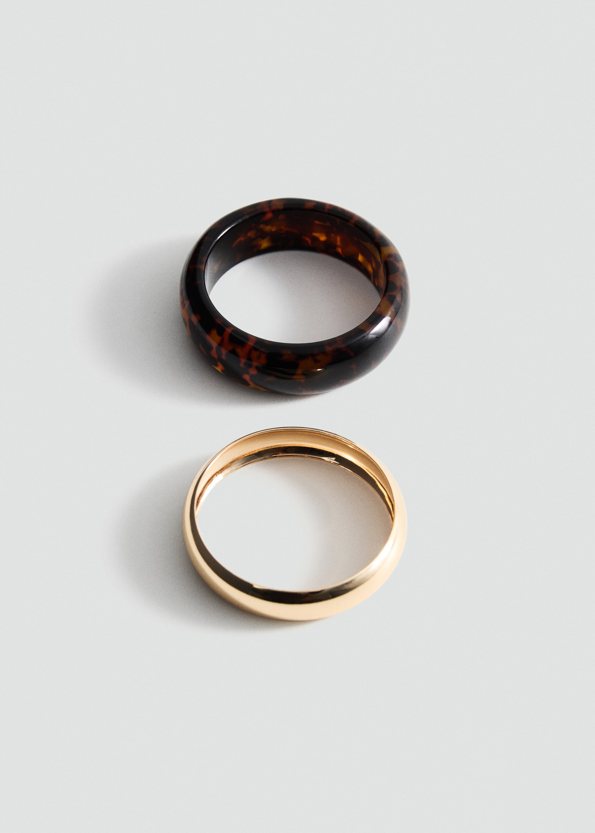 Set of 2 matching bracelets - Article without model, Gold. Ref: 87094411-00.