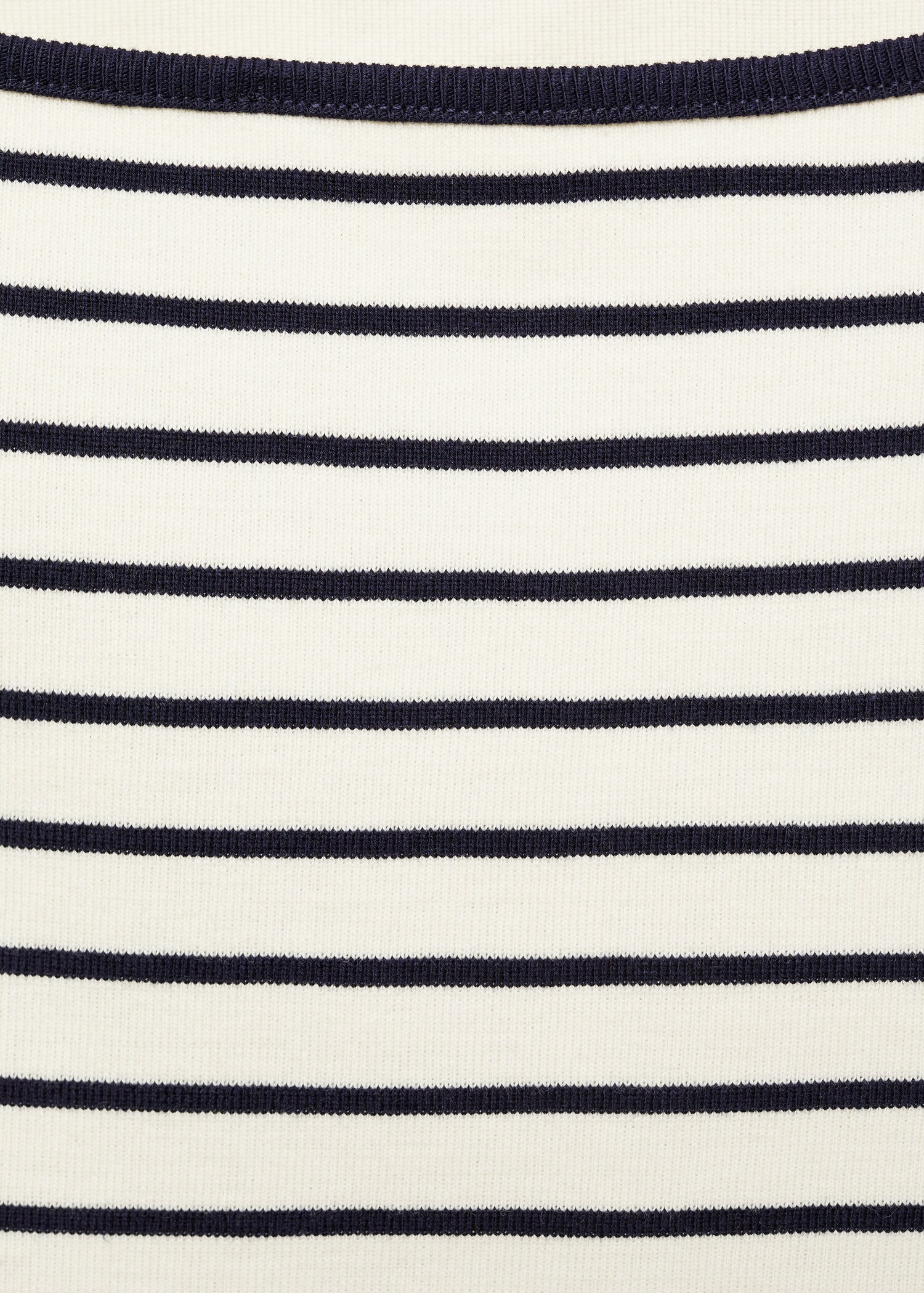Striped boat-neck t-shirt - Details of the article 8