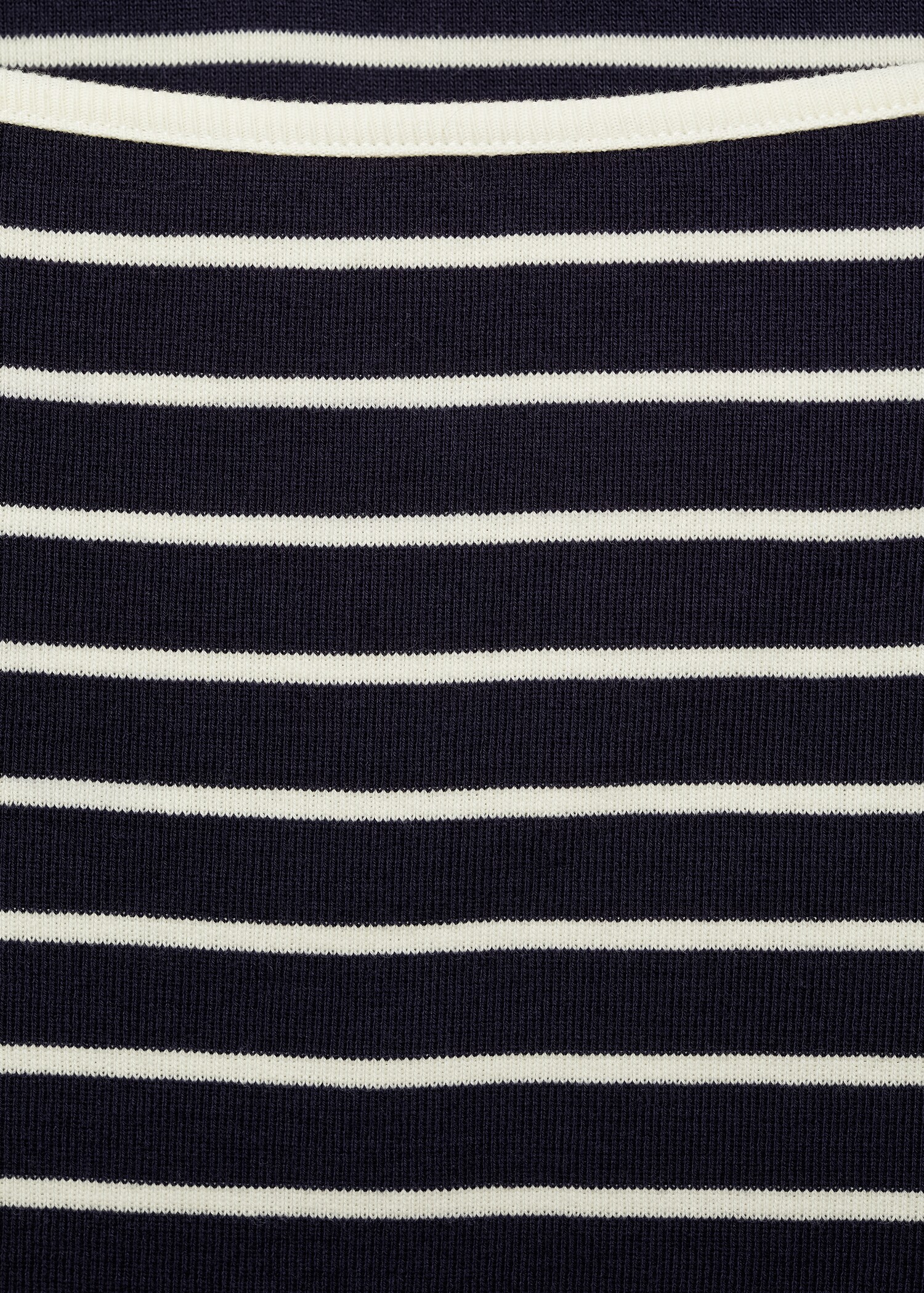 Striped boat-neck t-shirt - Details of the article 8