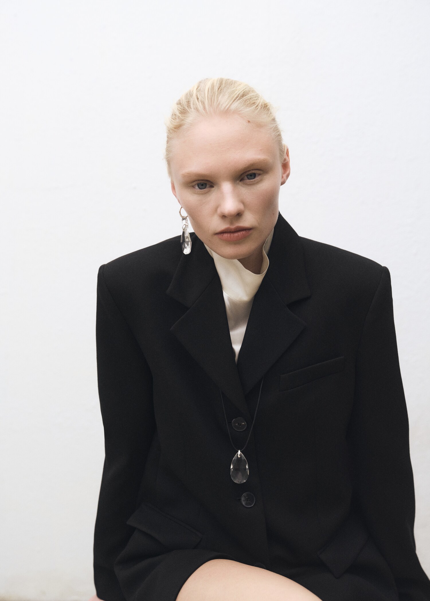 Blazer costume droit à boutons - Détail de l'article 2