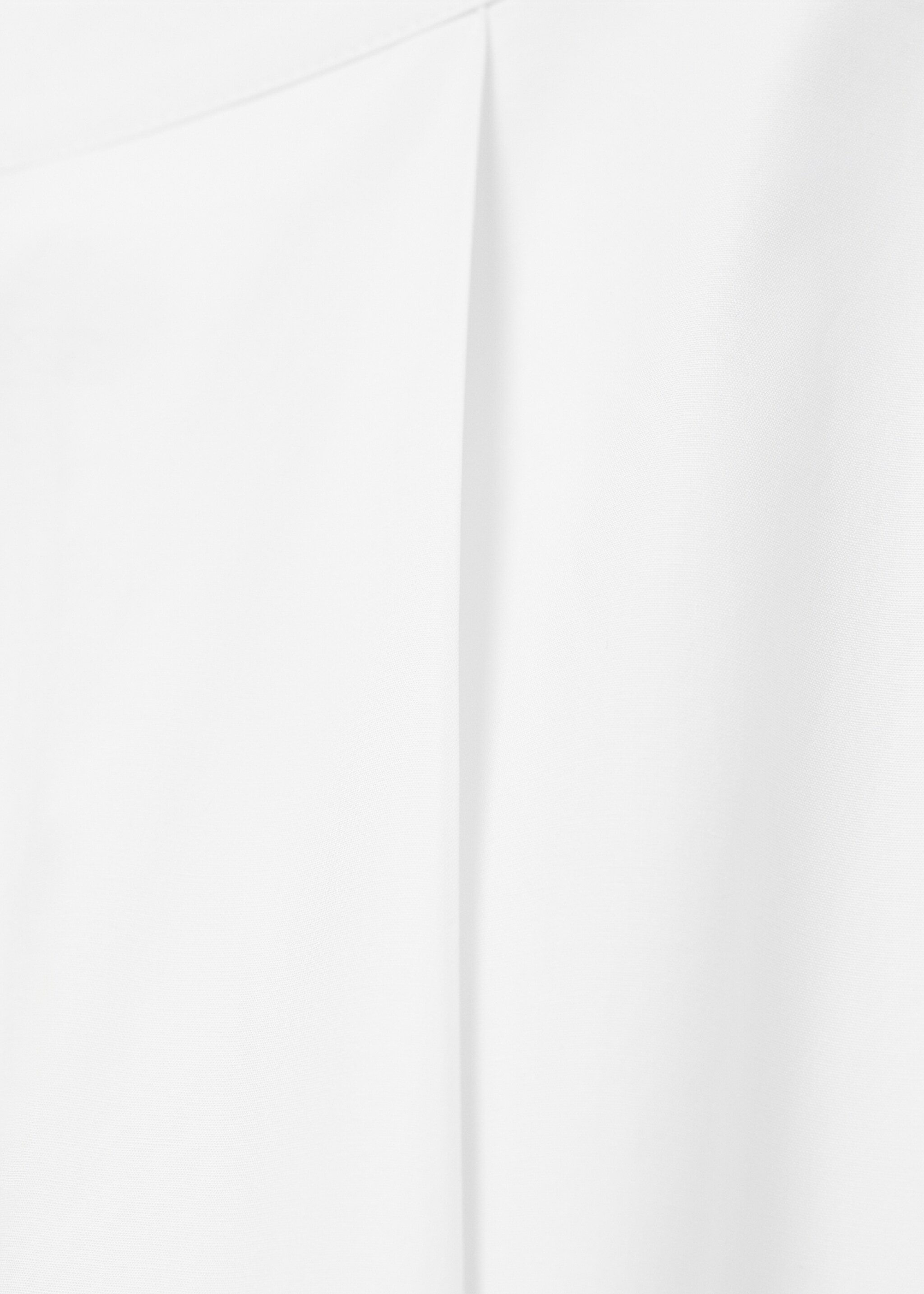 Long flared skirt with opening - Details of the article 8, White. Ref: 87094777-00.