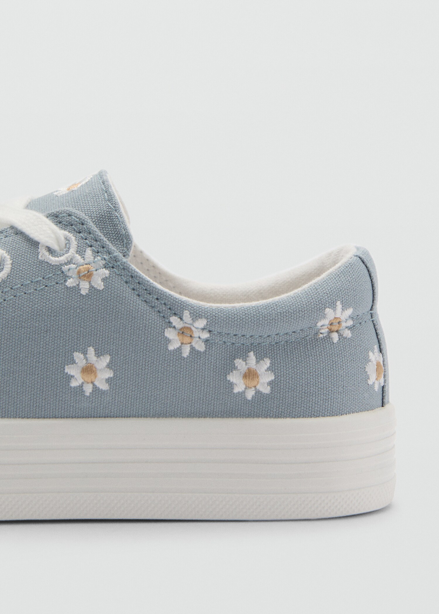Floral-embroidered trainers - Details of the article 2