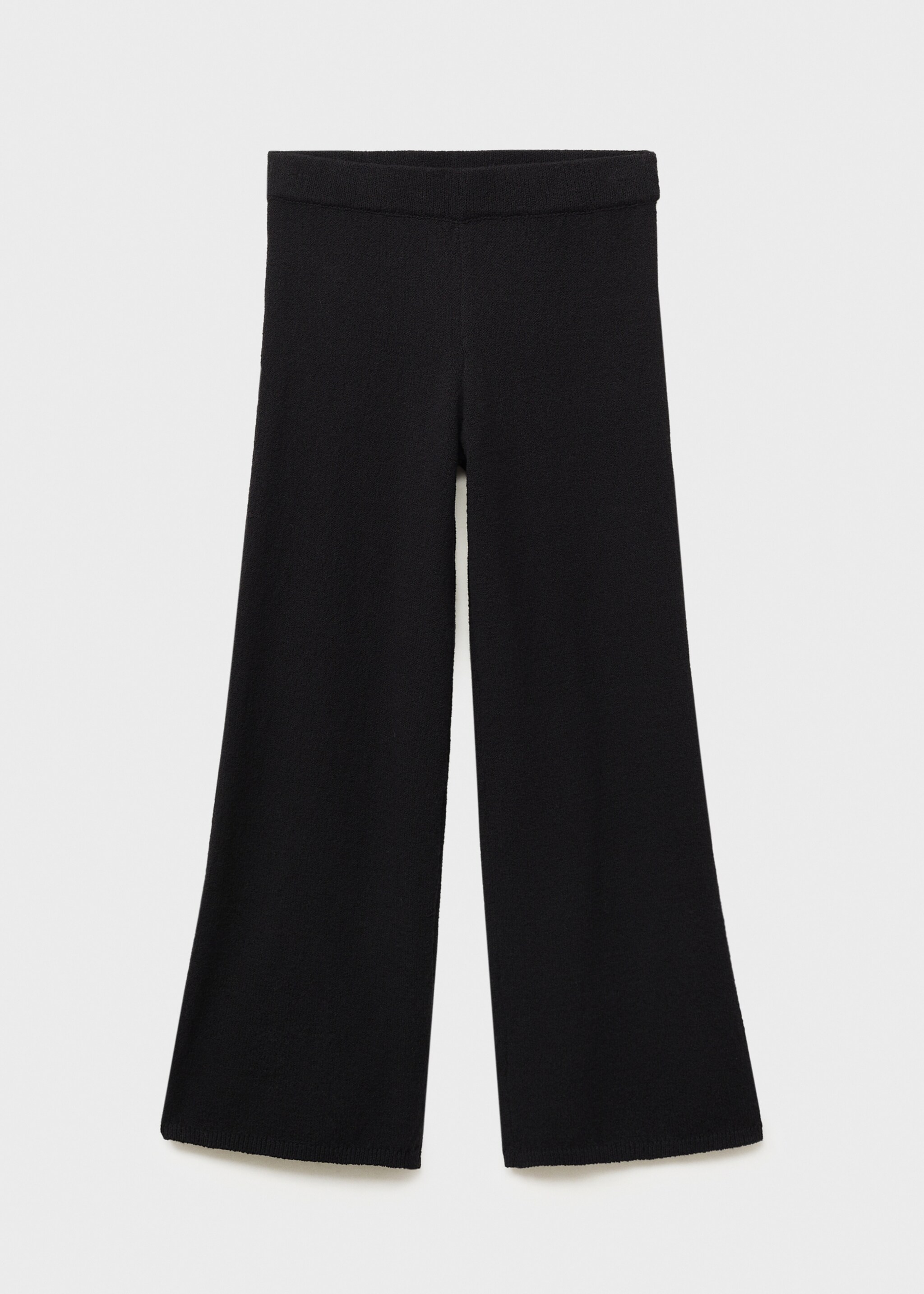 Fine-knit wideleg trousers - Article without model, Black. Ref: 87094784-00.