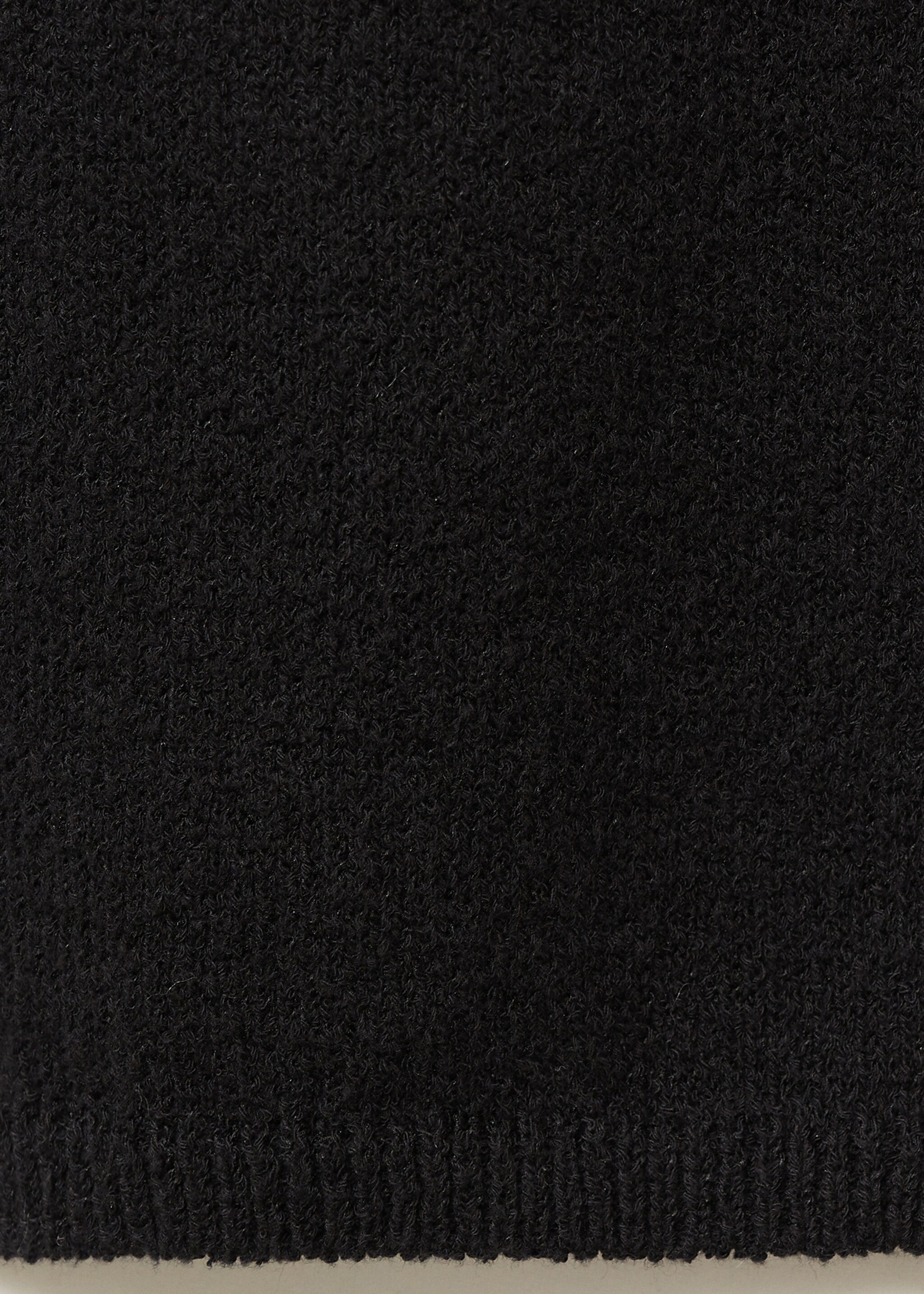 Fine-knit wideleg trousers - Details of the article 0, Black. Ref: 87094784-00.